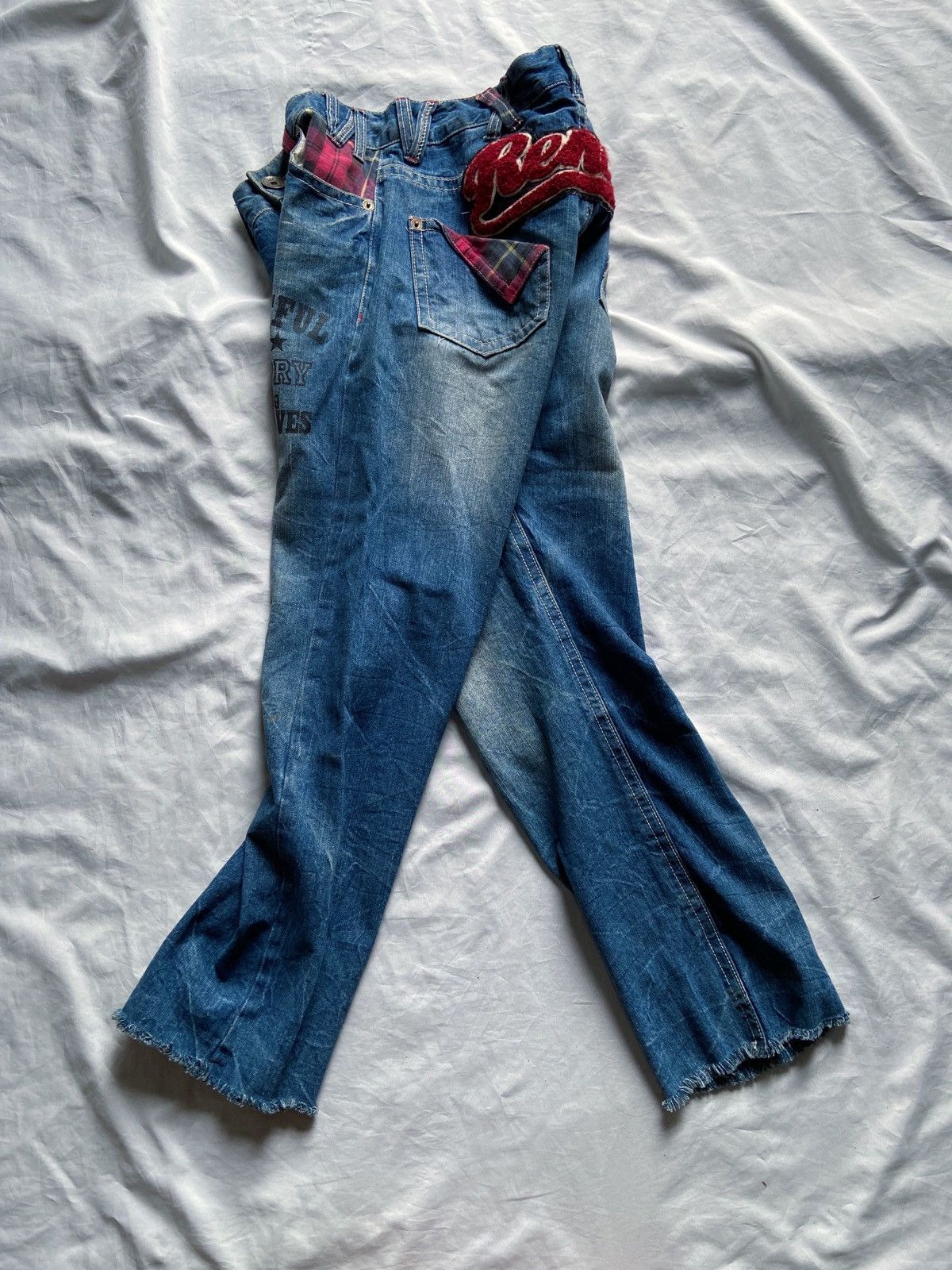 Japanese Brand JAPANESE COLZA Y2K DENIM PANTS Size US 32 / EU 48 - 2 Thumbnail