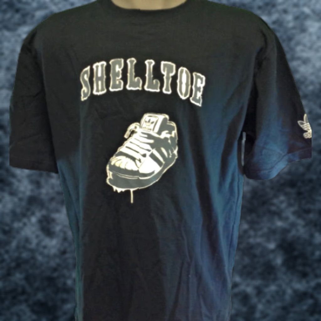 Adidas VINTAGE Adidas Mens T-Shirt Shelltoe Black Lead Grey 2006 Tee N/A Size US L / EU 52-54 / 3 - 1 Preview