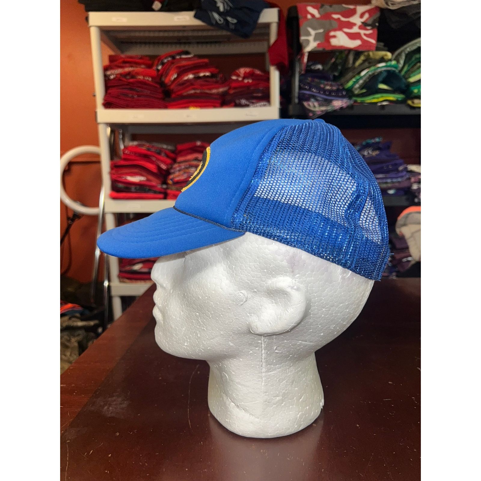 Vintage Vintage Captain Hat Trucker Style Blue Cap Headwear VTG OS Size ONE SIZE - 3 Thumbnail