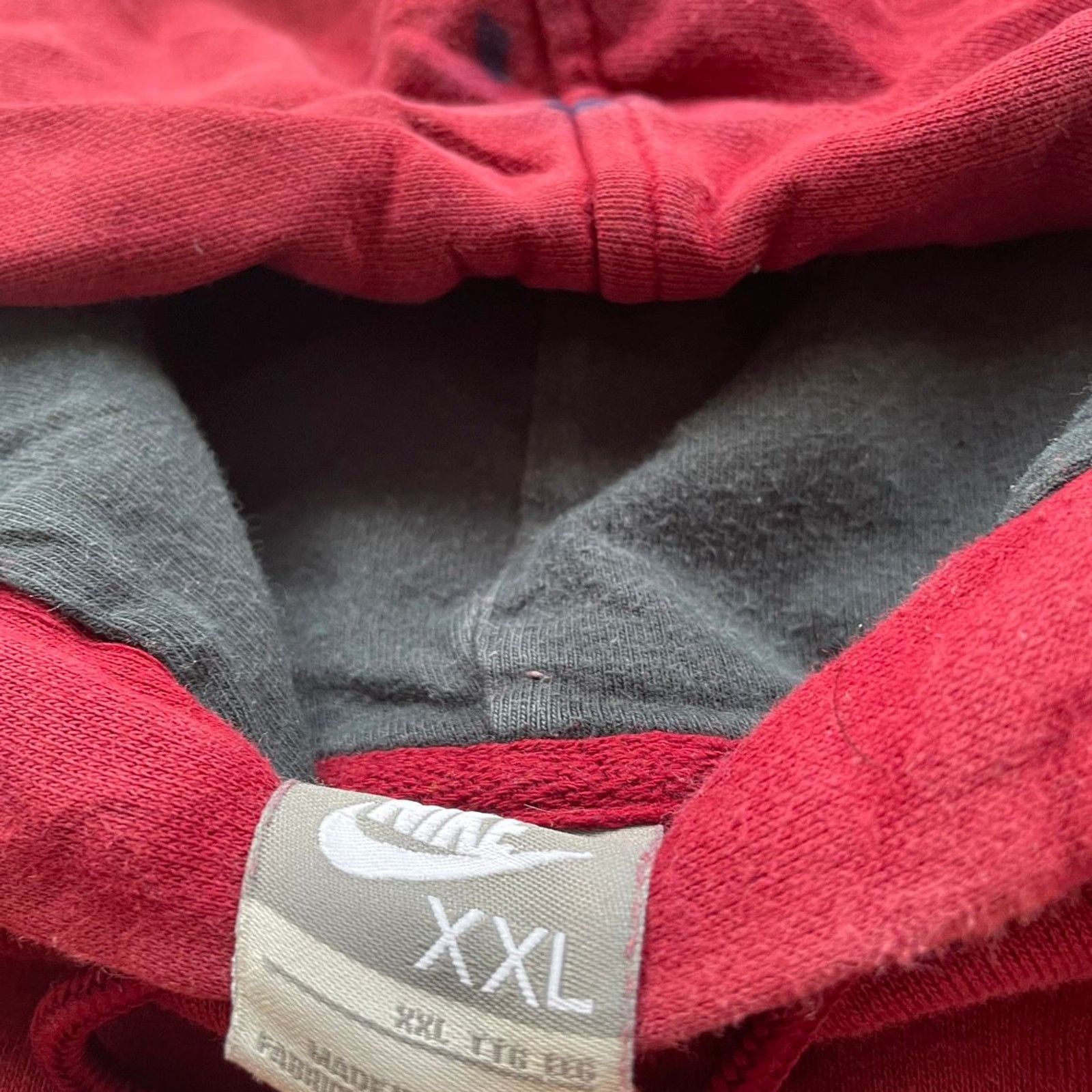 Nike Vintage Y2K Nike Hoodie 2XL Swoosh Logo Faded Burgundy Red Size US XXL / EU 58 / 5 - 4 Thumbnail