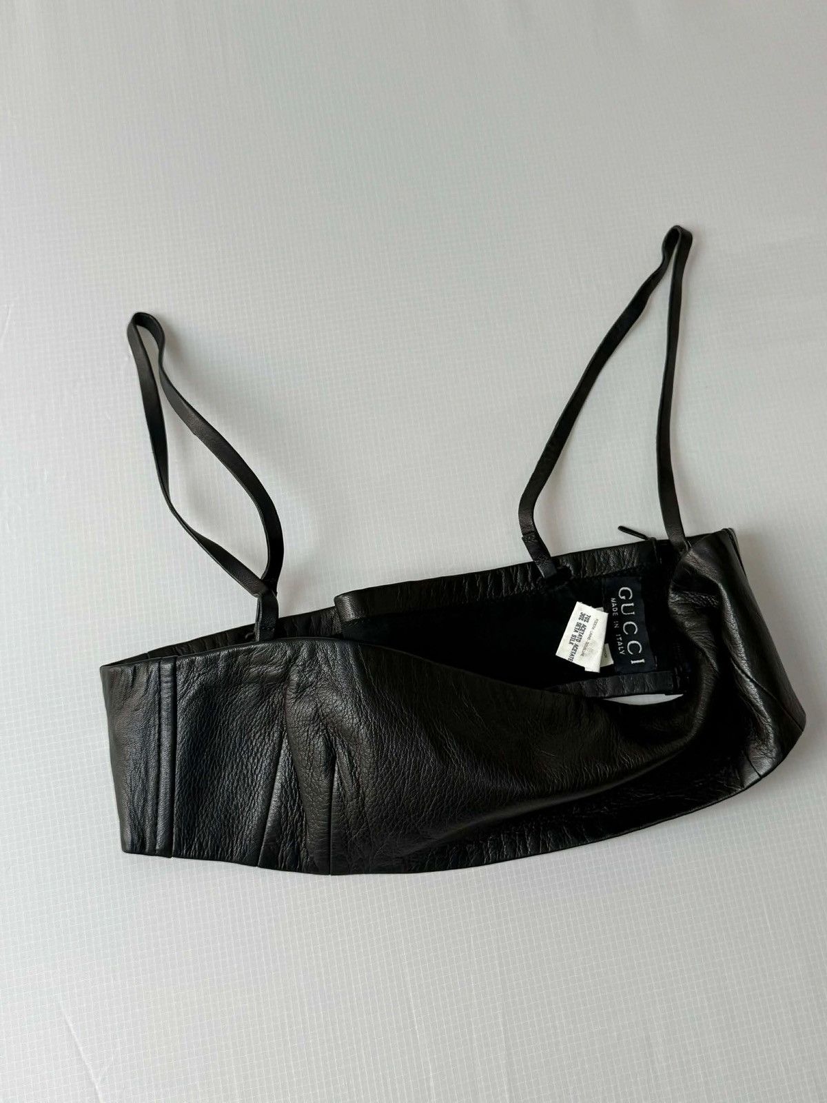 Gucci 1997-1998 Gucci by Tom Ford Black Leather Tube & Pants Set Size S / US 4 / IT 40 - 14 Thumbnail