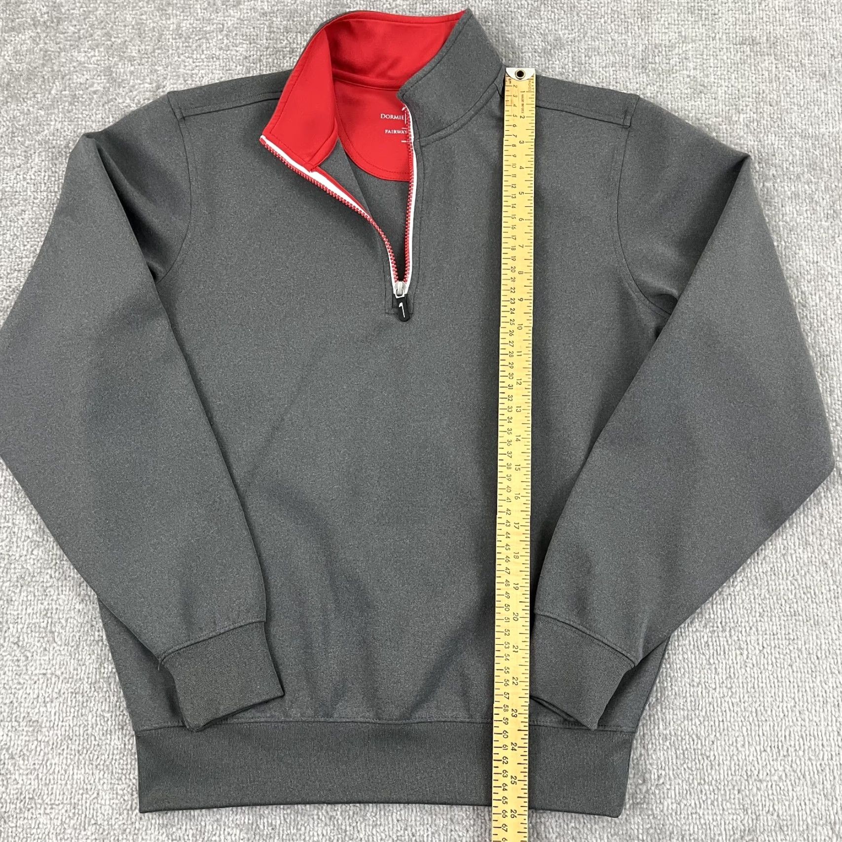 Vintage Dormie Network Pullover Mens Small Gray Quarter Zip Fairway & Greene Shirt Jacket Regular Size Slim? Size US S / EU 44-46 / 1 - 4 Thumbnail