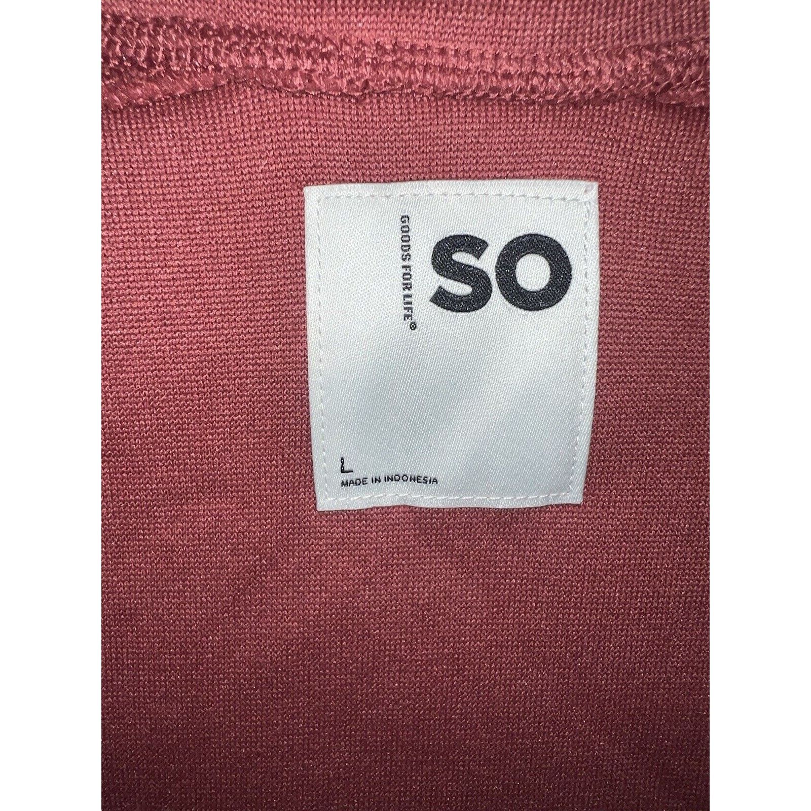 & Other Stories SO Sherpa Vest Jacket Dark Red Large Cozy Fleece Zip Up Size L / US 10 / IT 46 - 4 Thumbnail