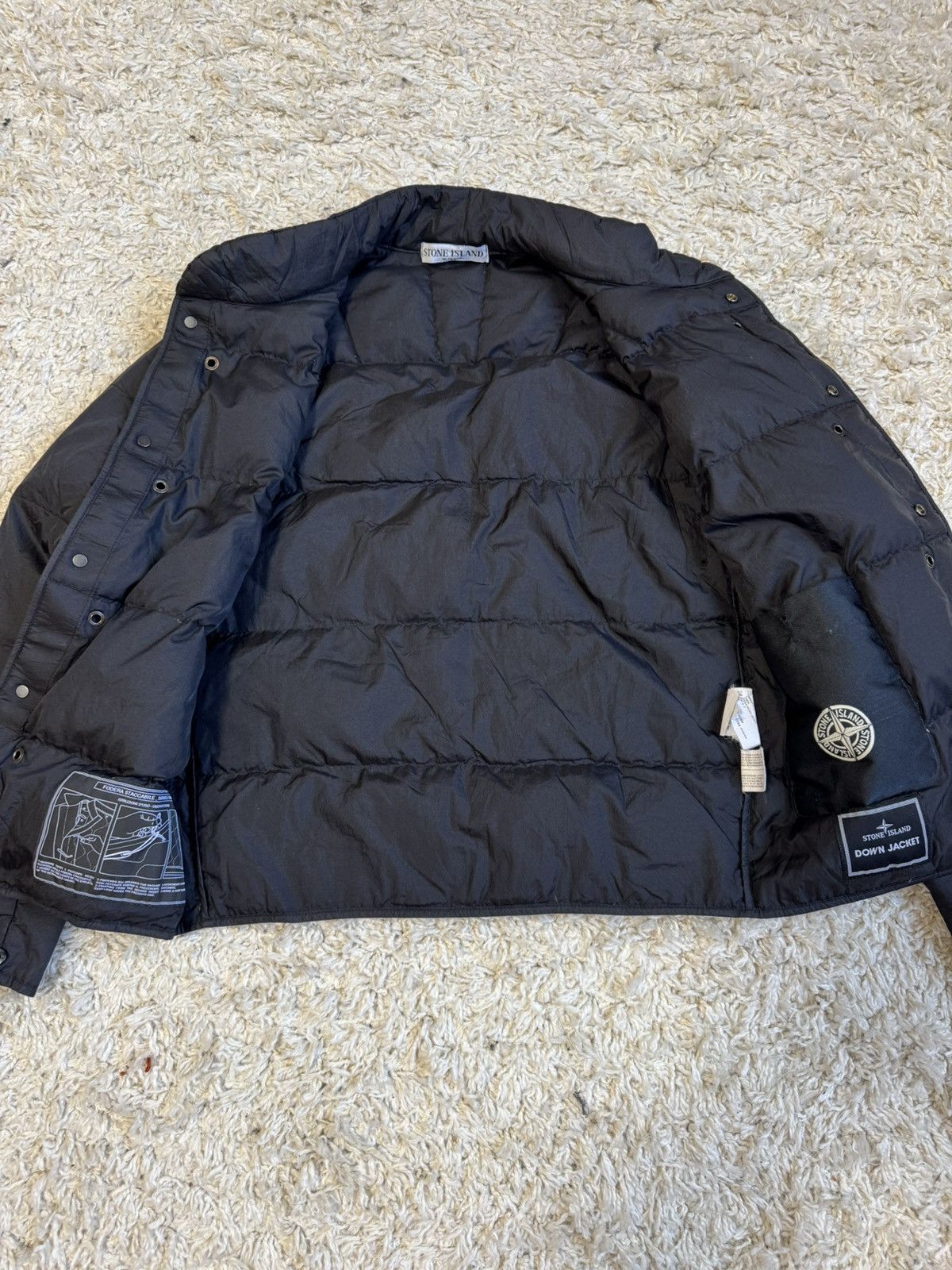 Stone Island Stone island Down Lining Jacket Vintage 90s Size US S / EU 44-46 / 1 - 6 Thumbnail