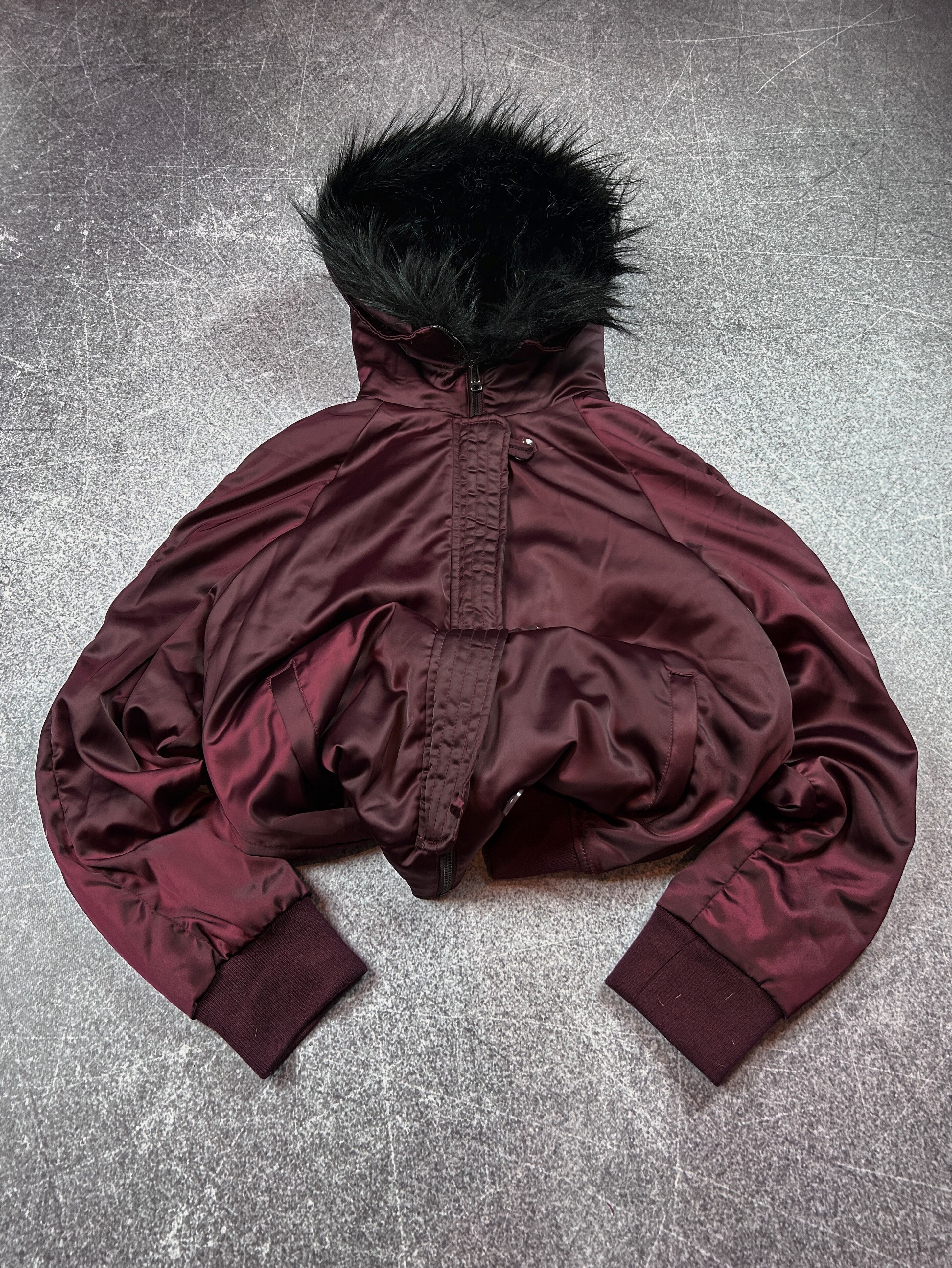 00s velor short down jacket opium Y2K ダウンジャケット