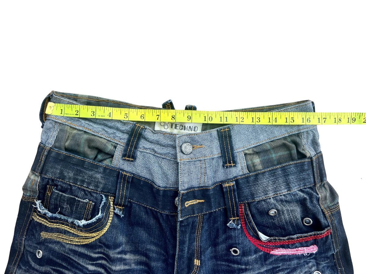 Vintage Y2K Archive Patchwork Distressed Denim Jeans Japanese Style Size US 32 / EU 48 - 12 Thumbnail
