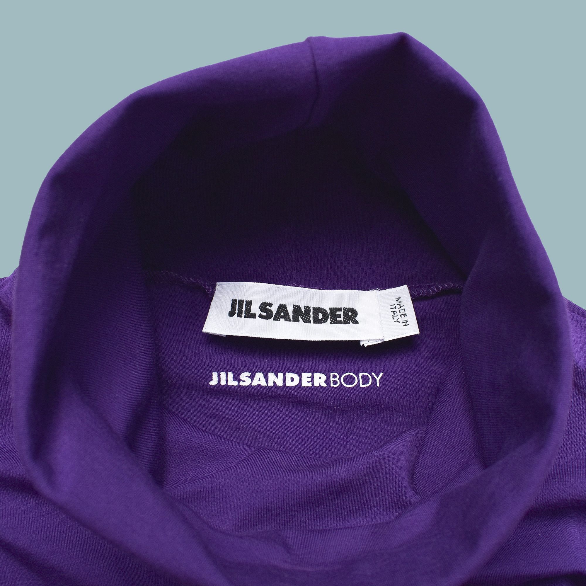 Jil Sander JIL SANDER BODY PURPLE TURTLENECK SWEATER SIZE L Size L / US 10 / IT 46 - 2 Thumbnail