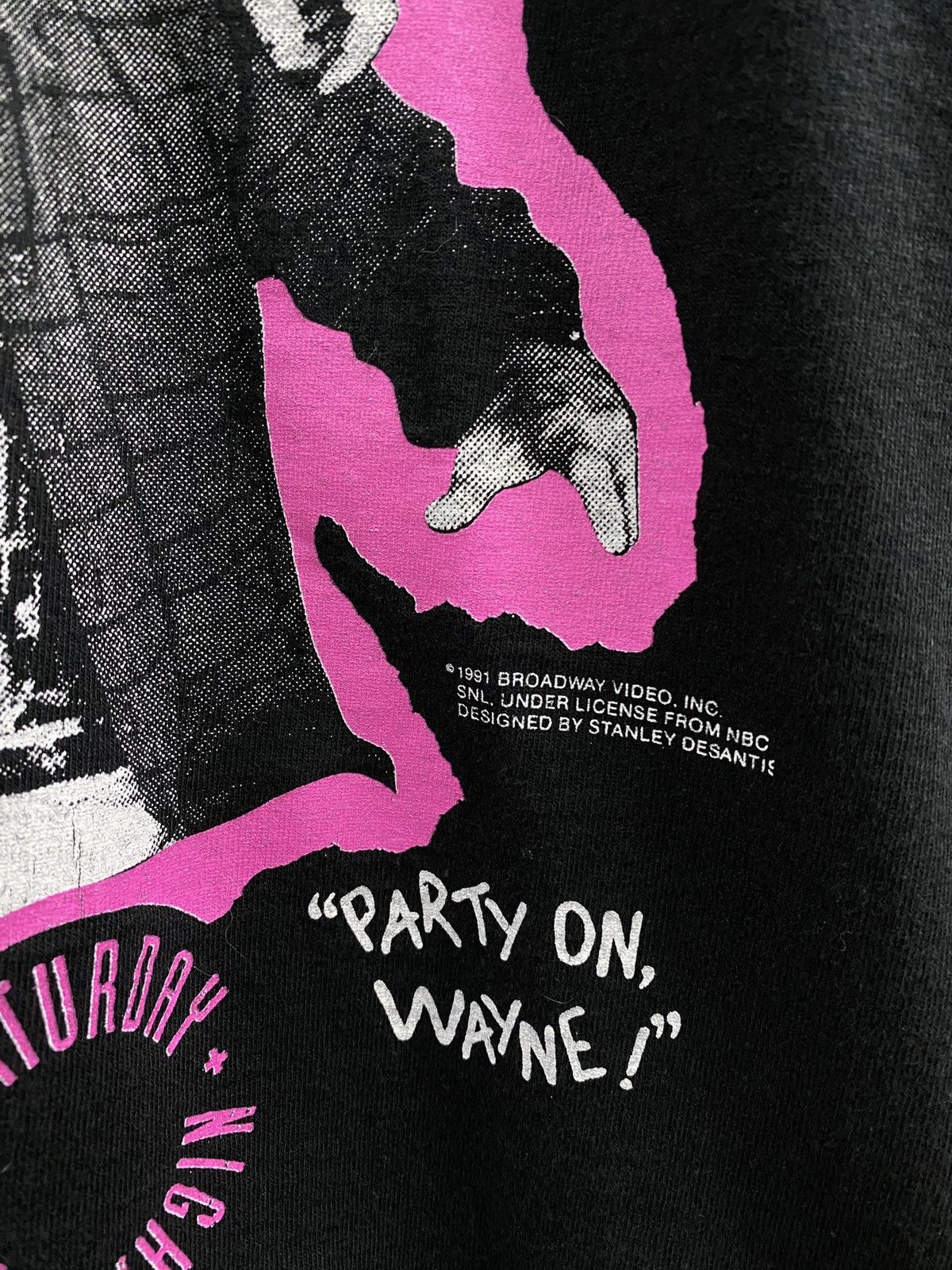 Vintage Vintage 1991 Waynes Word T-Shirt Vtg Movie Tee XLarge Size US XL / EU 56 / 4 - 2 Thumbnail