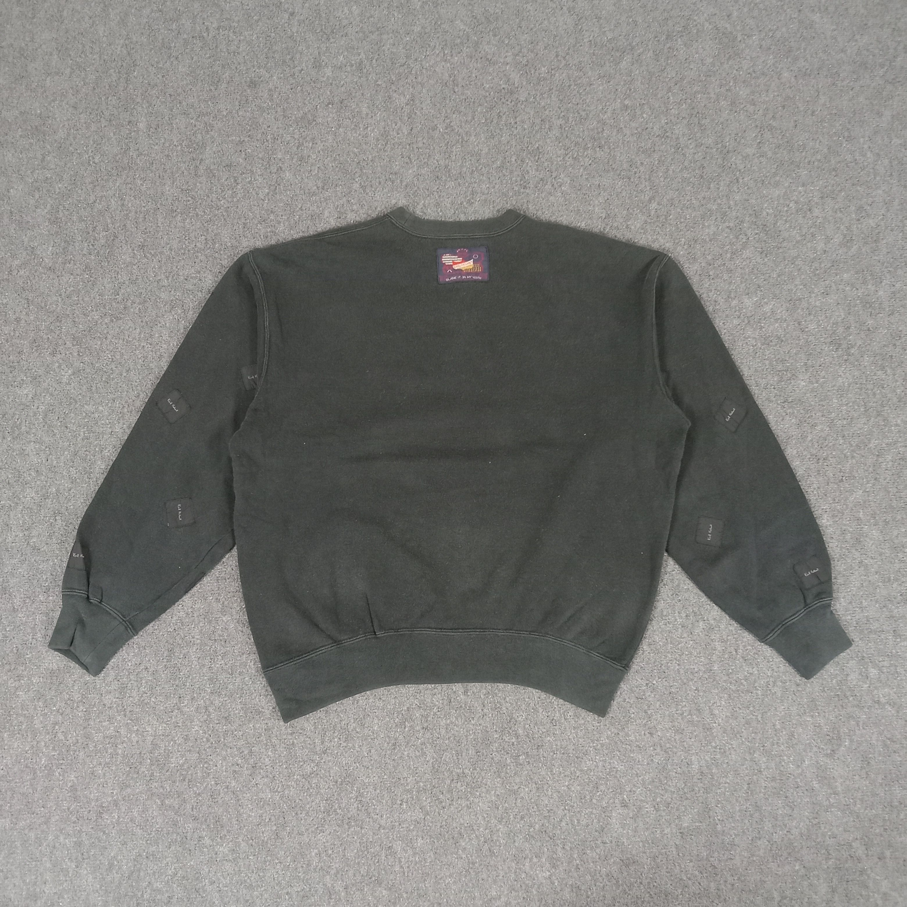 Karl Helmut × Vintage Karl Helmut Designer Brand Patches Art Sweatshirt Size US L / EU 52-54 / 3 - 4 Thumbnail