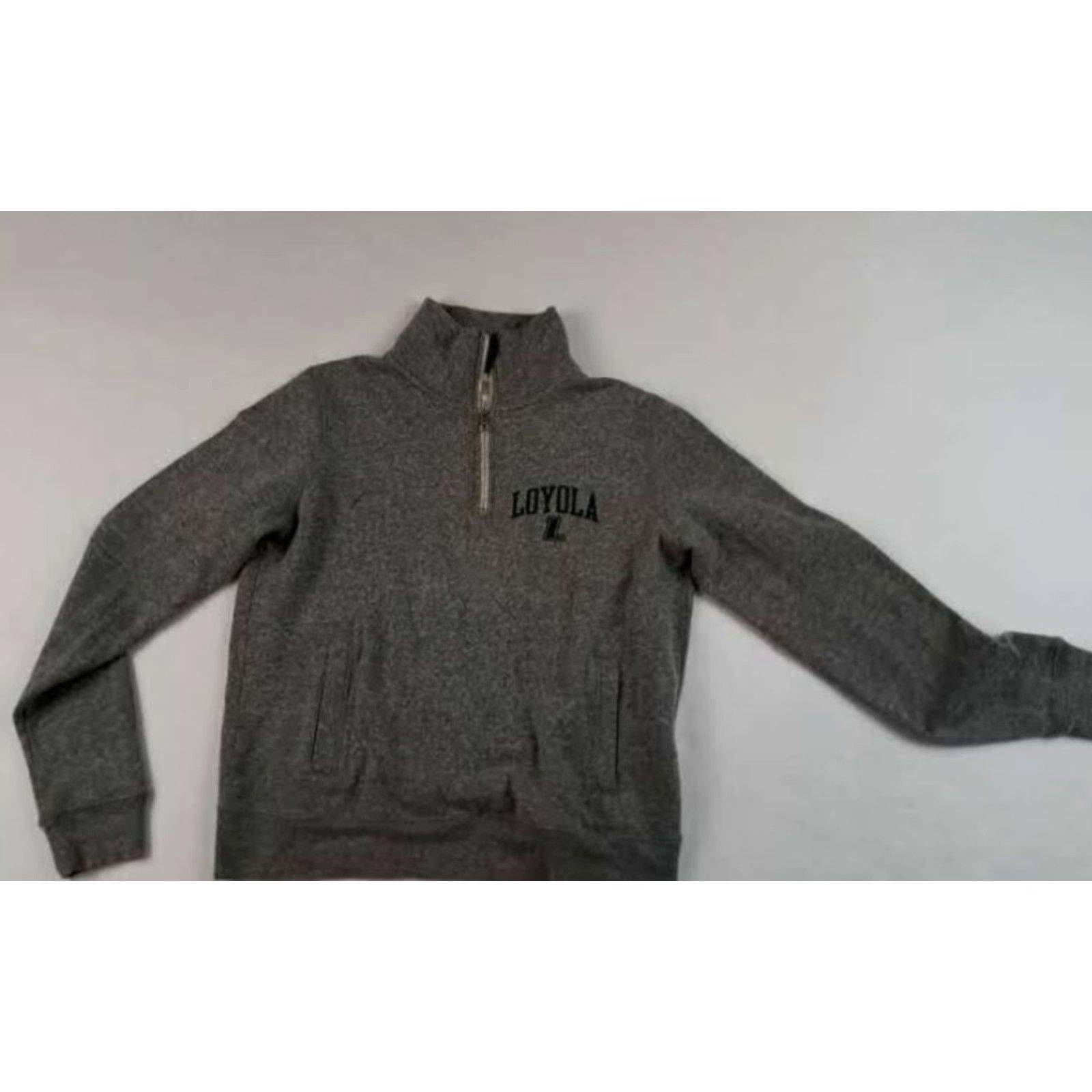 Vintage VINTAGE Loyola Chicago University 1/4 Zip Grey Small Red Shirt Sweatshirt Zip University Mens S Gray Pullover Size US S / EU 44-46 / 1 - 2 Thumbnail