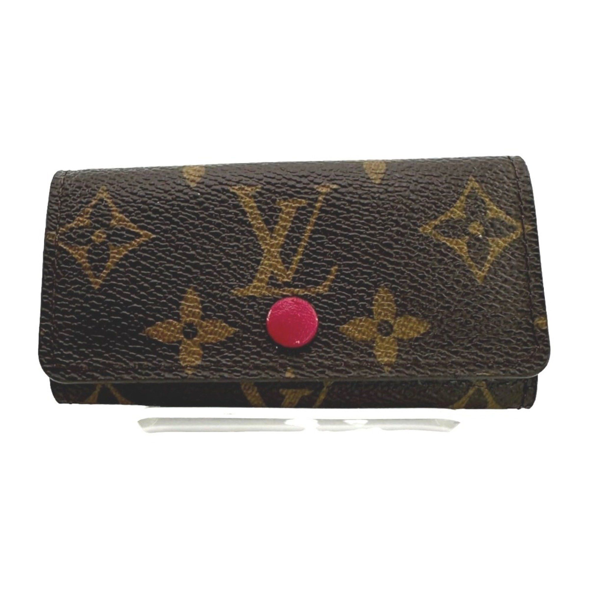 Louis Vuitton Louis Vuitton Multicle 4 Monogram Key Case for Keys Canvas M62631 Brown Size ONE SIZE - 1 Thumbnail