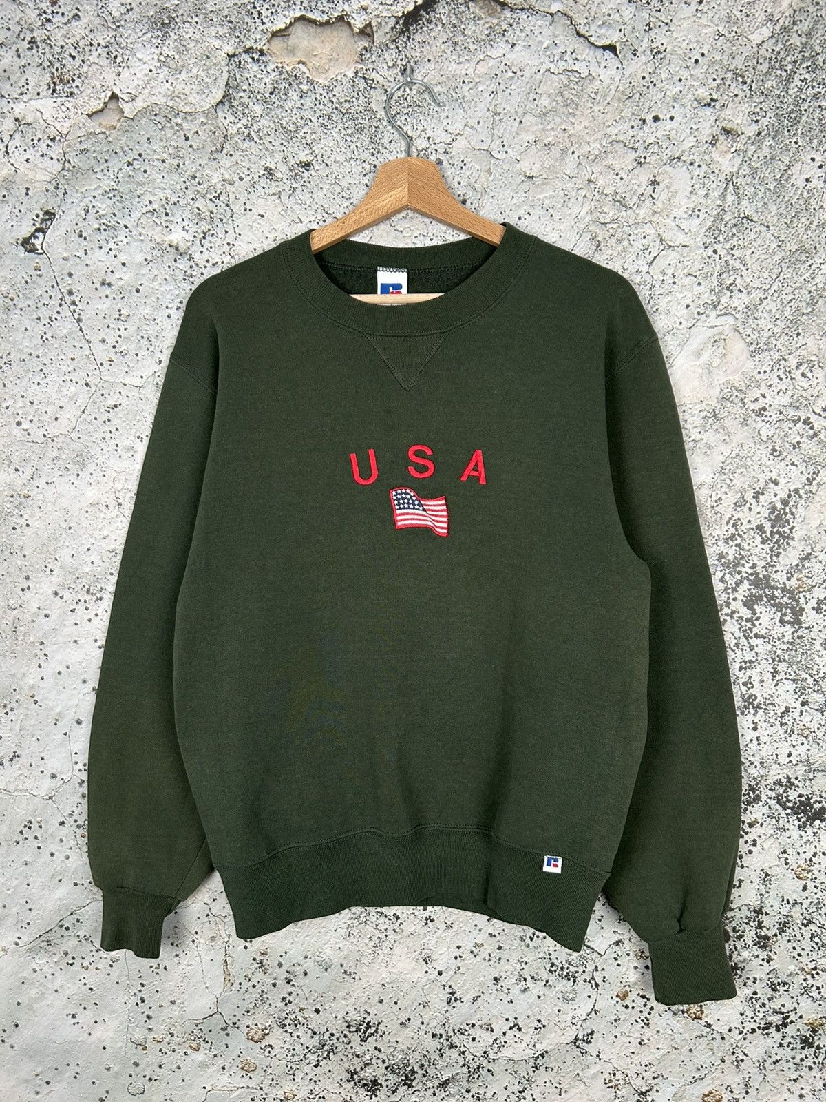 Russell Athletic Vintage USA Russell Athletics Boxy Fit Crewneck 90s Size US S / EU 44-46 / 1 - 1 Thumbnail