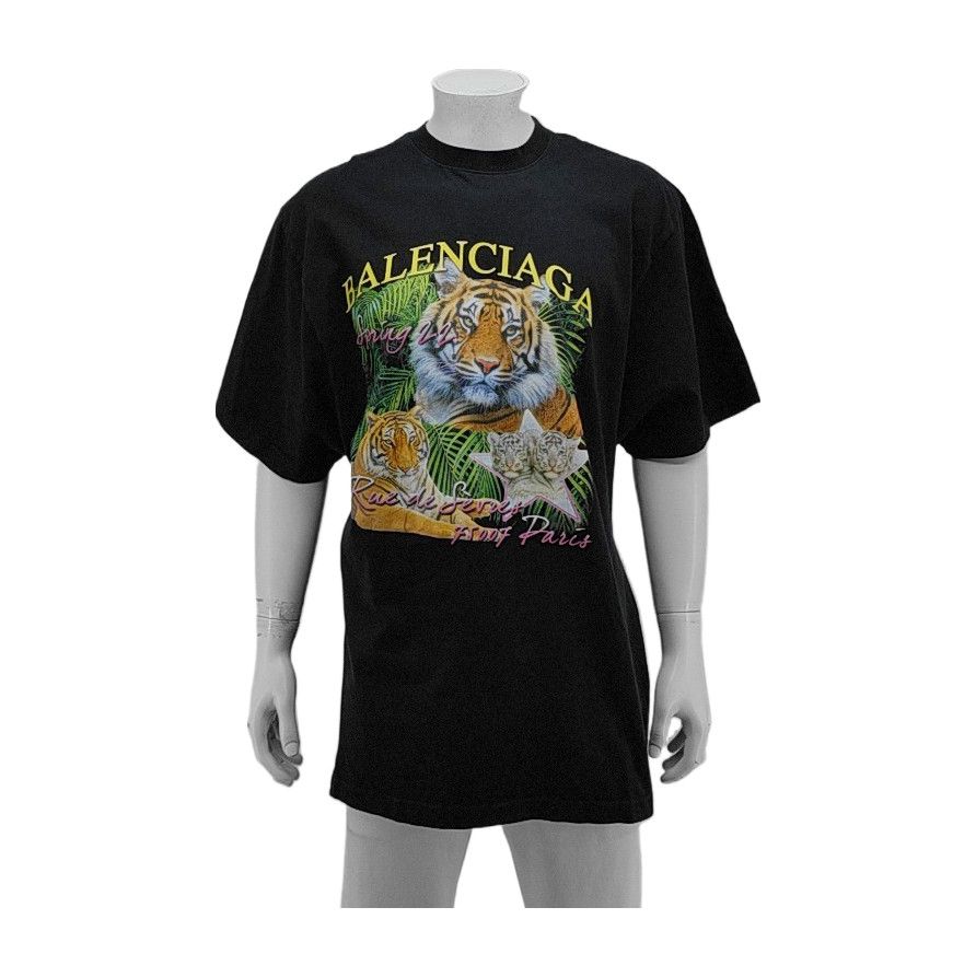 Balenciaga Balenciaga Tiger Graphic T-Shirt L Size US L / EU 52-54 / 3 - 1 Thumbnail
