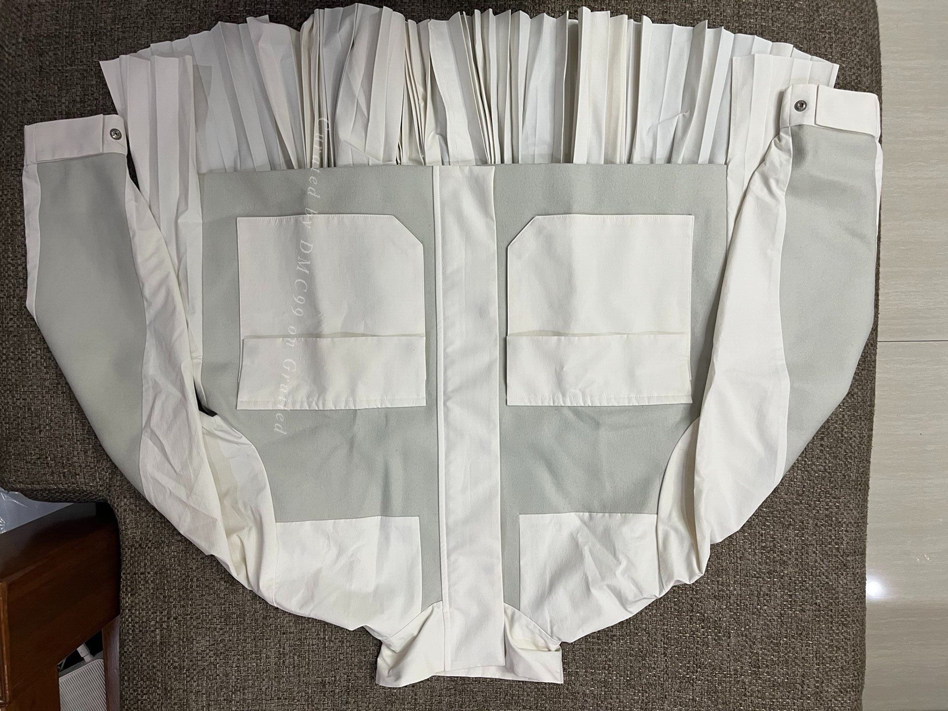Sacai Sacai 23FW Pleated Back Utility Jacket Size 22" - 1 Thumbnail