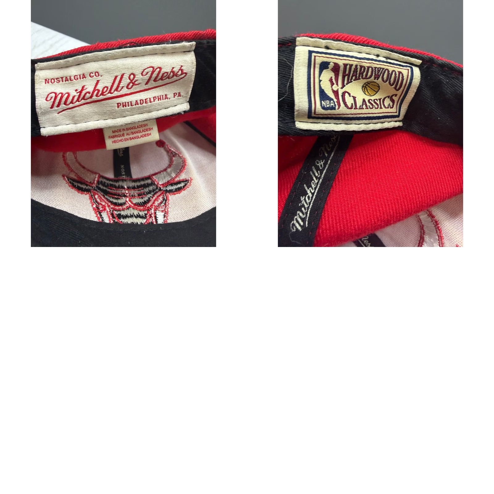 Mitchell & Ness Mitchell & Ness Chicago Bulls Hat Mens Red Black Snapback Hardwood Classics OSFA Size ONE SIZE - 8 Thumbnail