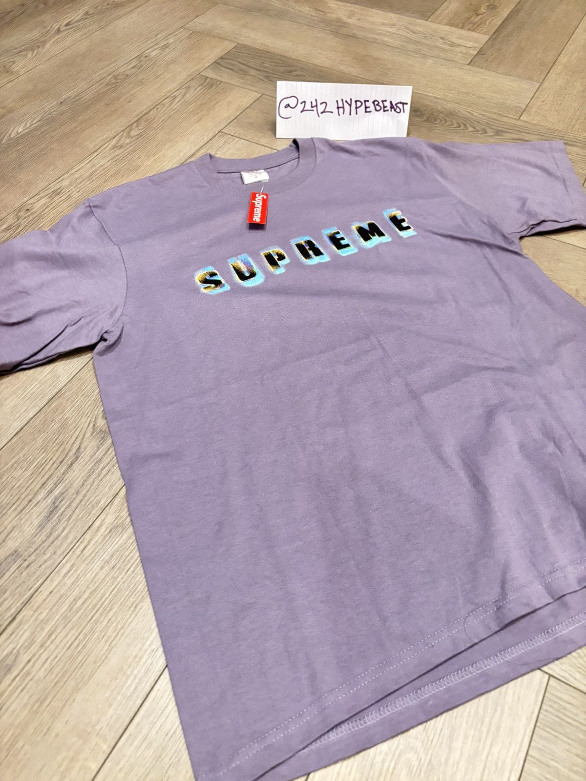 Supreme DS Supreme Stencil Purple tee BRAND NEW Size US M / EU 48-50 / 2 - 7 Thumbnail