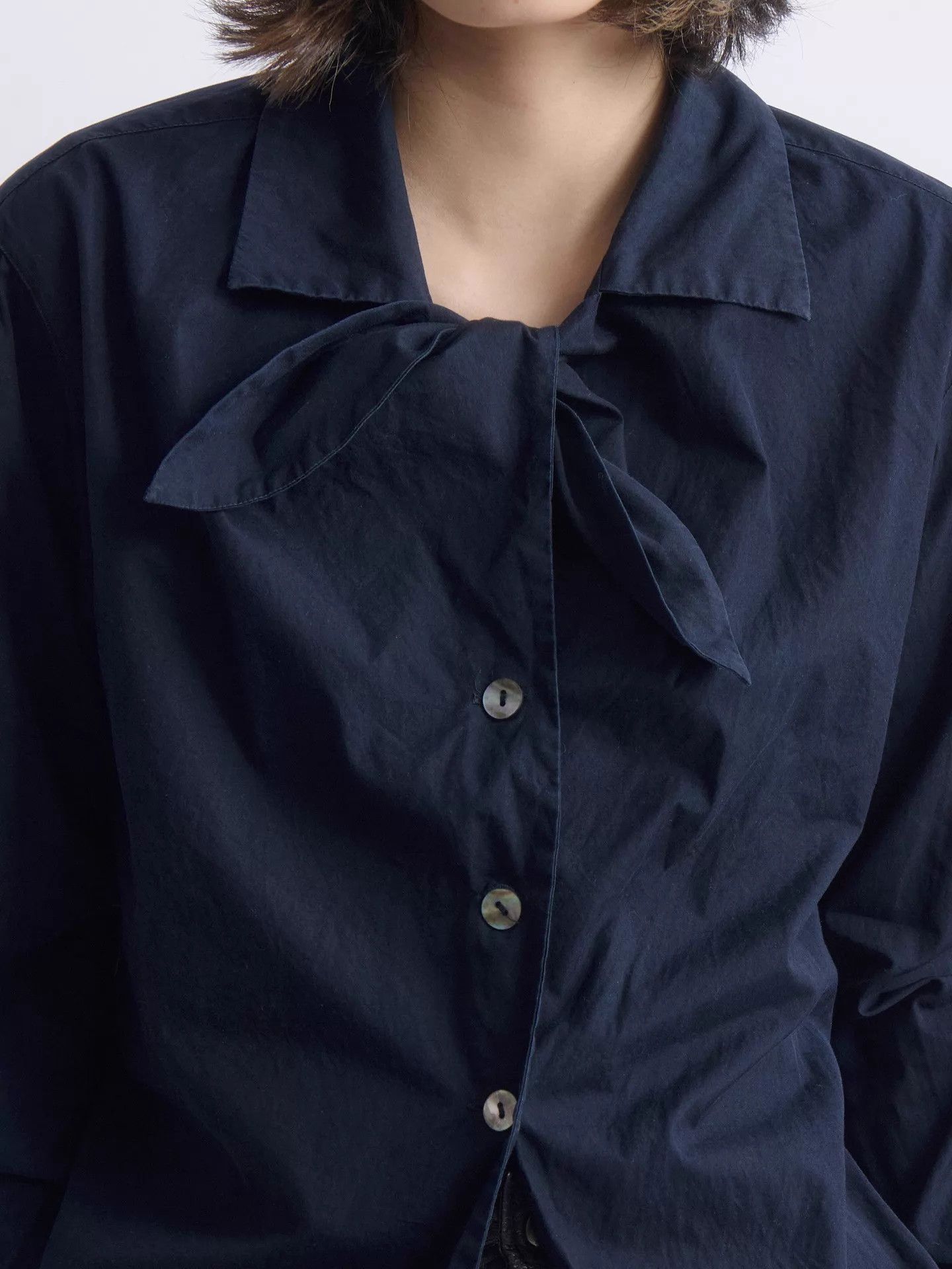 Kenzo KENZO 80s Paris Navy Bow Tie Shirt Size M / US 6-8 / IT 42-44 - 7 Thumbnail