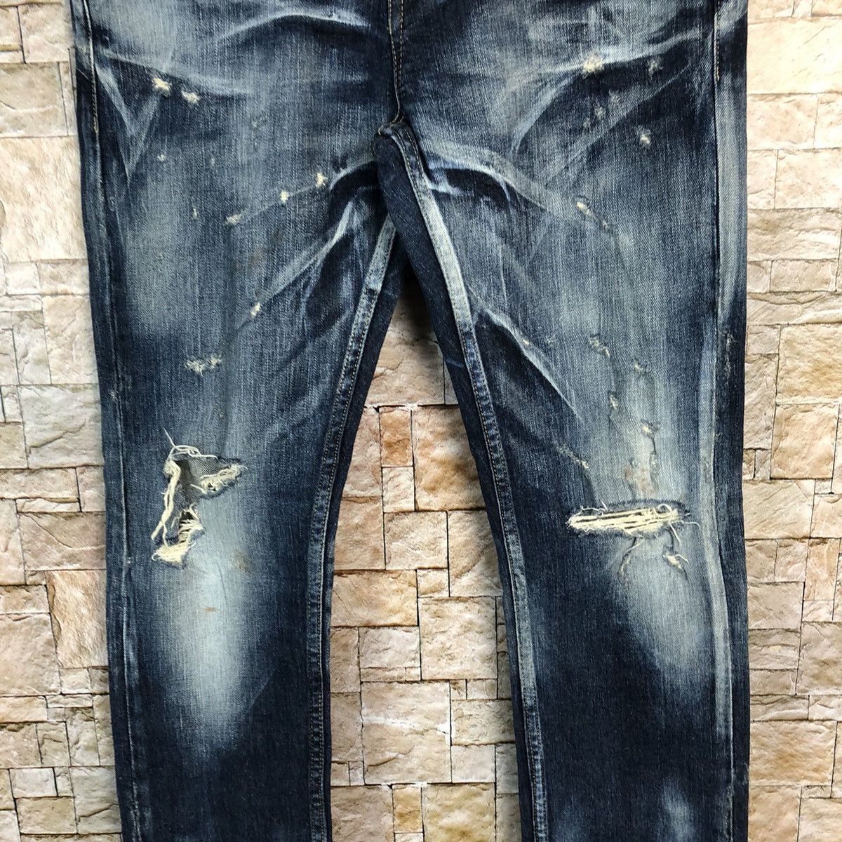 Japanese Brand Jack Rose Blue faded Denim Pants #A456 Size US 31 - 6 Thumbnail