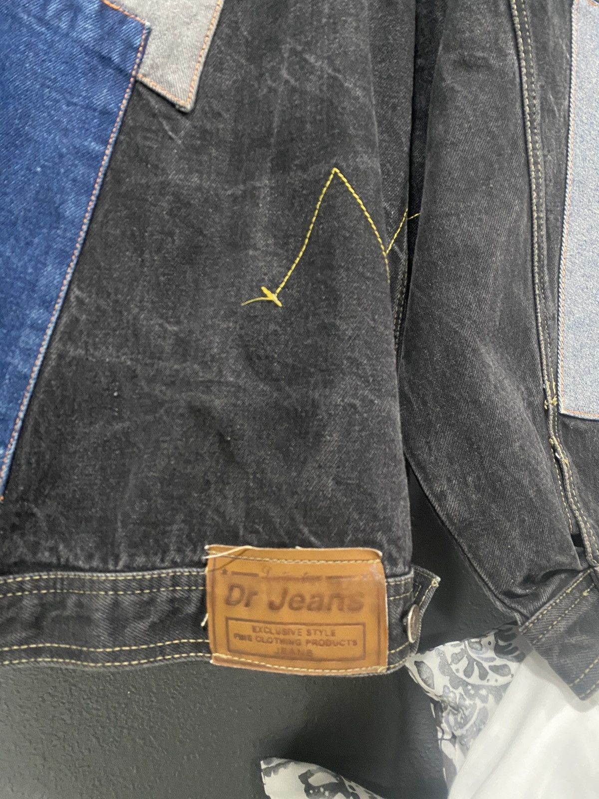 Dr. Denim × Vintage Dr. Jeans Patchwork Denim Jacket Size US XL / EU 56 / 4 - 8 Thumbnail