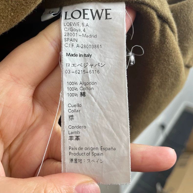 Loewe Loewe Lamb Collar Jacket in Olive Green Size US L / EU 52-54 / 3 - 4 Thumbnail