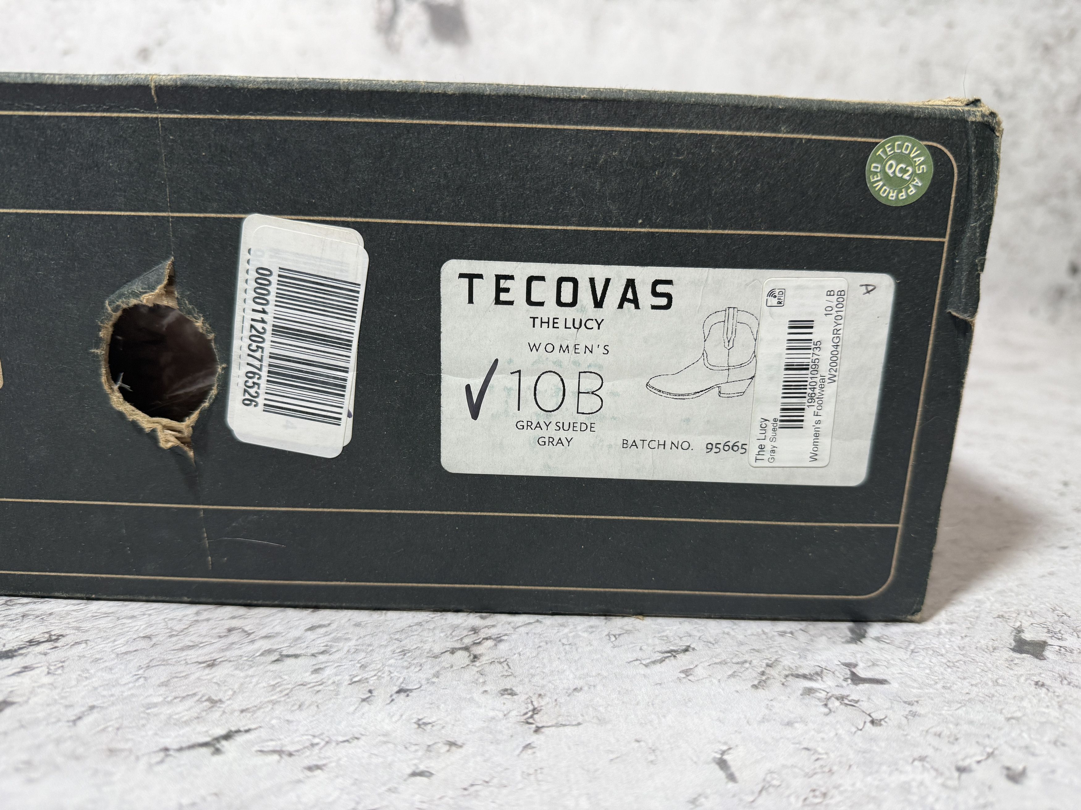 Tecovas Tecovas The Lucy Women’s Western Boots Gray Suede Size 10B Size US 10 / IT 40 - 13 Thumbnail