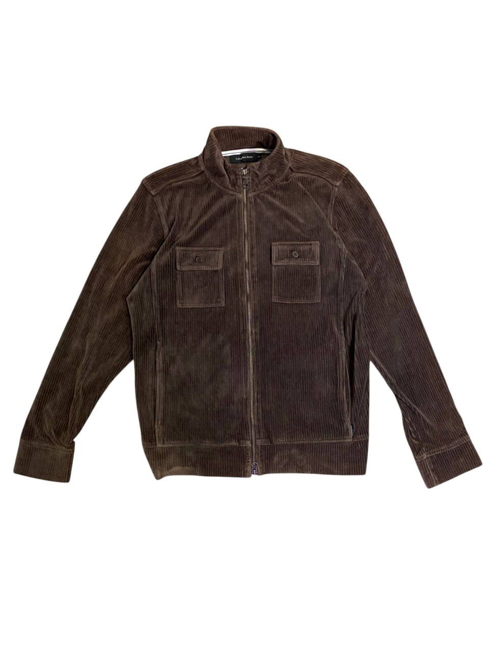 Calvin Klein 💎 Calvin Klein Jeans Corduroy Full Zipper Shirt Long Sleeves Size US XL / EU 56 / 4 - 1 Thumbnail