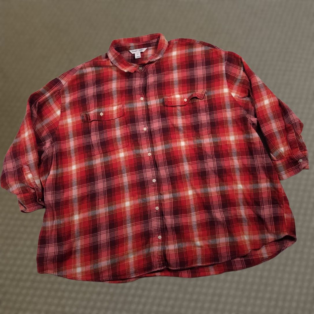 Old Navy Old Navy Shirt Womens 4X Red Plaid Boyfriend Flannel Button Down Long Sleeve Size XXL / US 16-18 / IT 52-54 - 1 Thumbnail