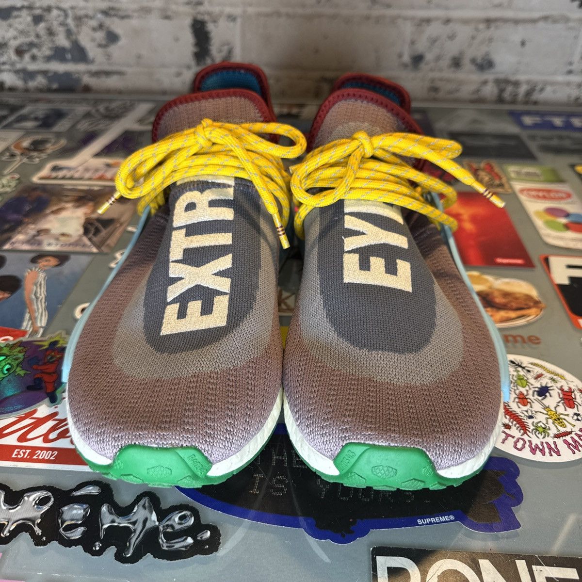 adidas gazelle silver green womens Adidas NMD Hu Pharrell Extra Eye Yellow main image 0