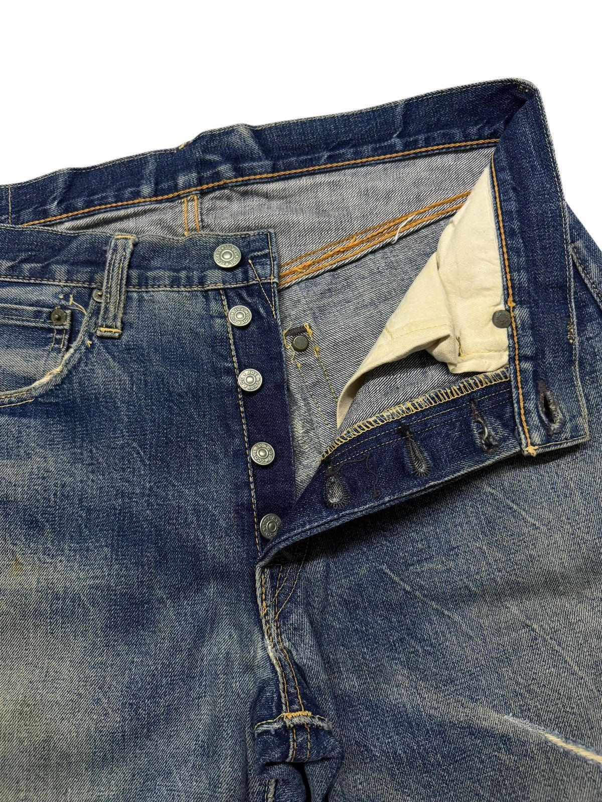 The Real McCoy's Vintage 90s Joe McCoys & Co Selvedge Denim Japan | 1940s W32 Size US 32 / EU 48 - 10 Thumbnail