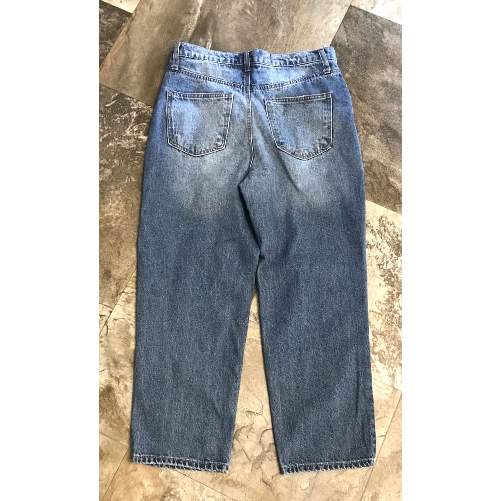 Vintage NWT Vanilla Star Denim Juniors Jeans - Distressed Blue Size 32" / US 10 / IT 46 - 4 Thumbnail