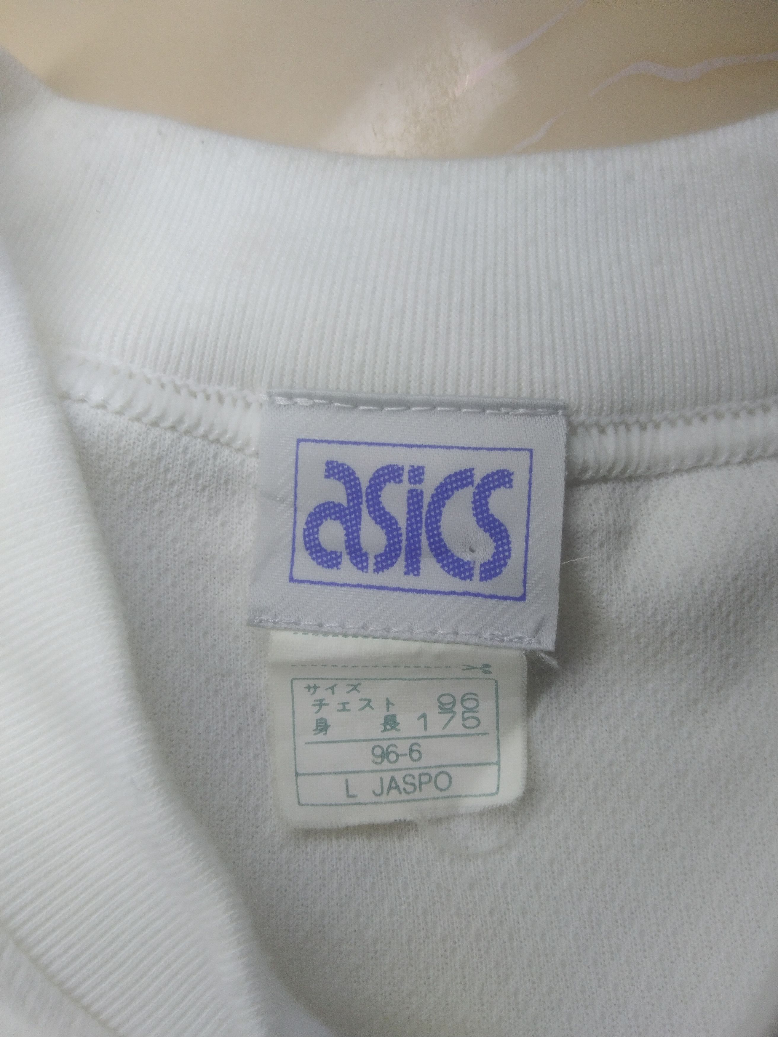 Asics × Vintage Vintage 80's asics long sleeve blank white tee Size US M / EU 48-50 / 2 - 3 Thumbnail