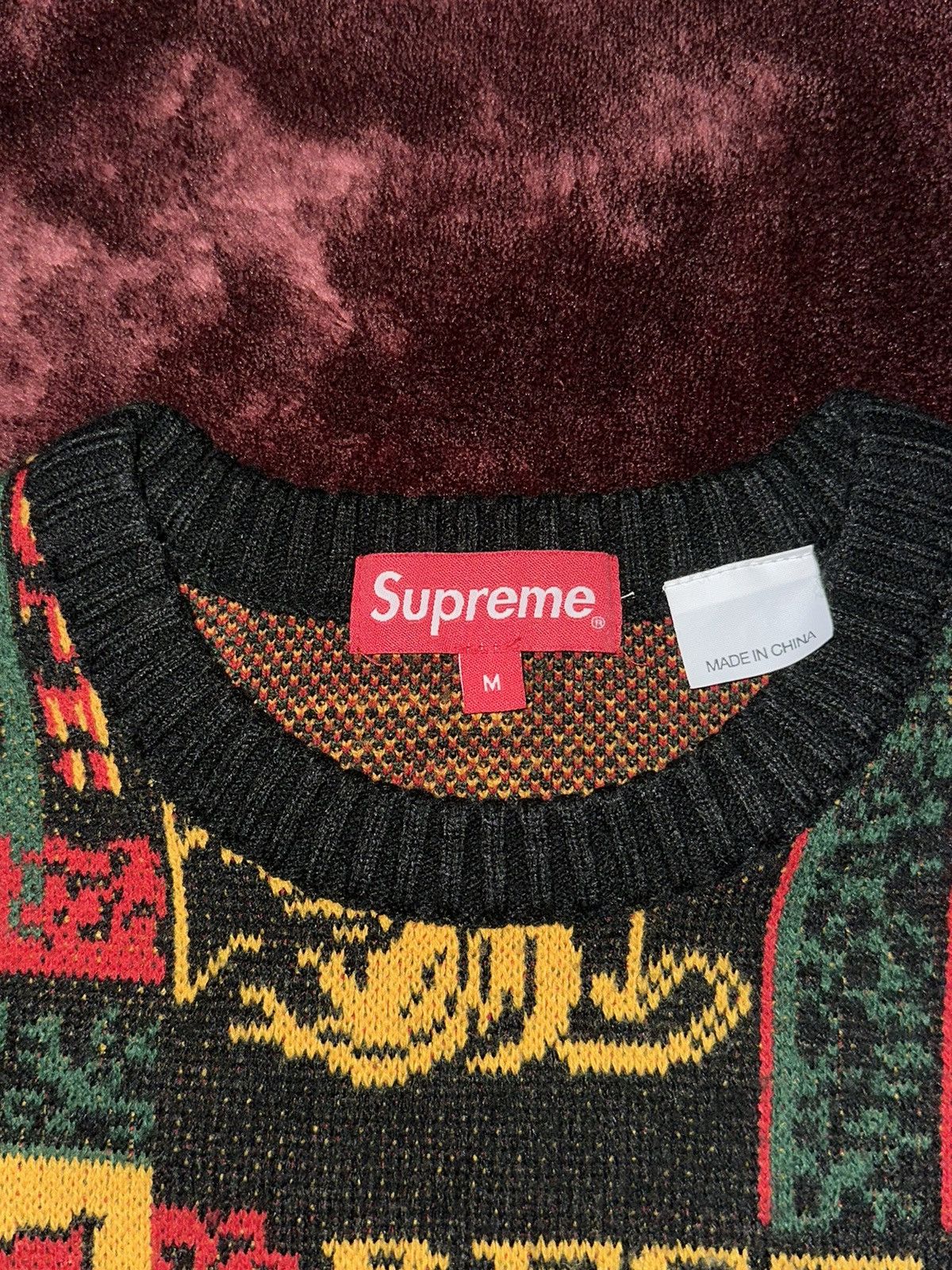 Supreme Supreme Scarf Sweater Black Size US M / EU 48-50 / 2 - 3 Thumbnail