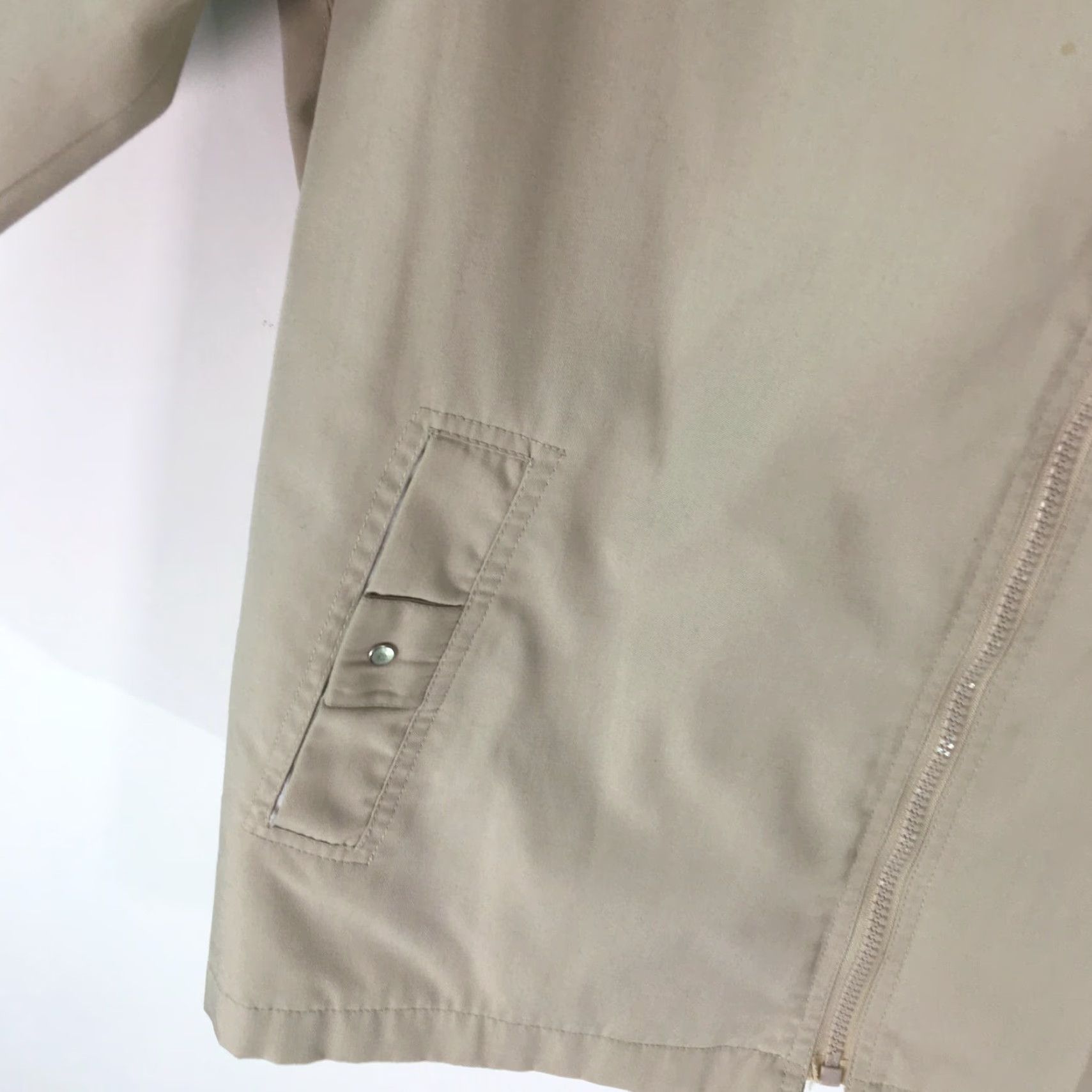 Vintage IZ Sport Womens Hooded Jacket Khaki Full Zip Casual Regular Size Medium Size M / US 6-8 / IT 42-44 - 4 Thumbnail