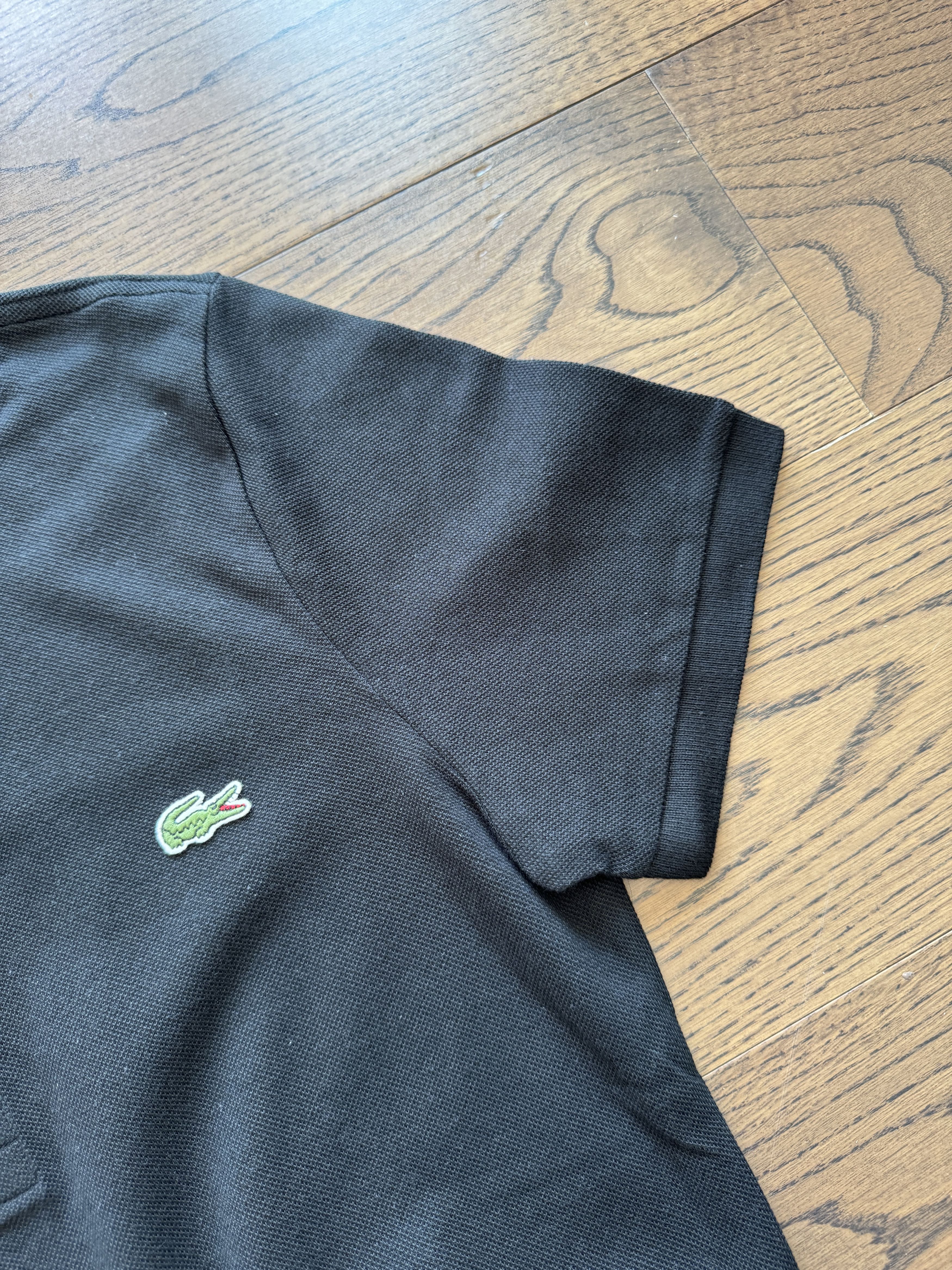 Lacoste Locaste France Mens Devanlay Black Cotton Pique Polo Shirt Size US S / EU 44-46 / 1 - 5 Thumbnail