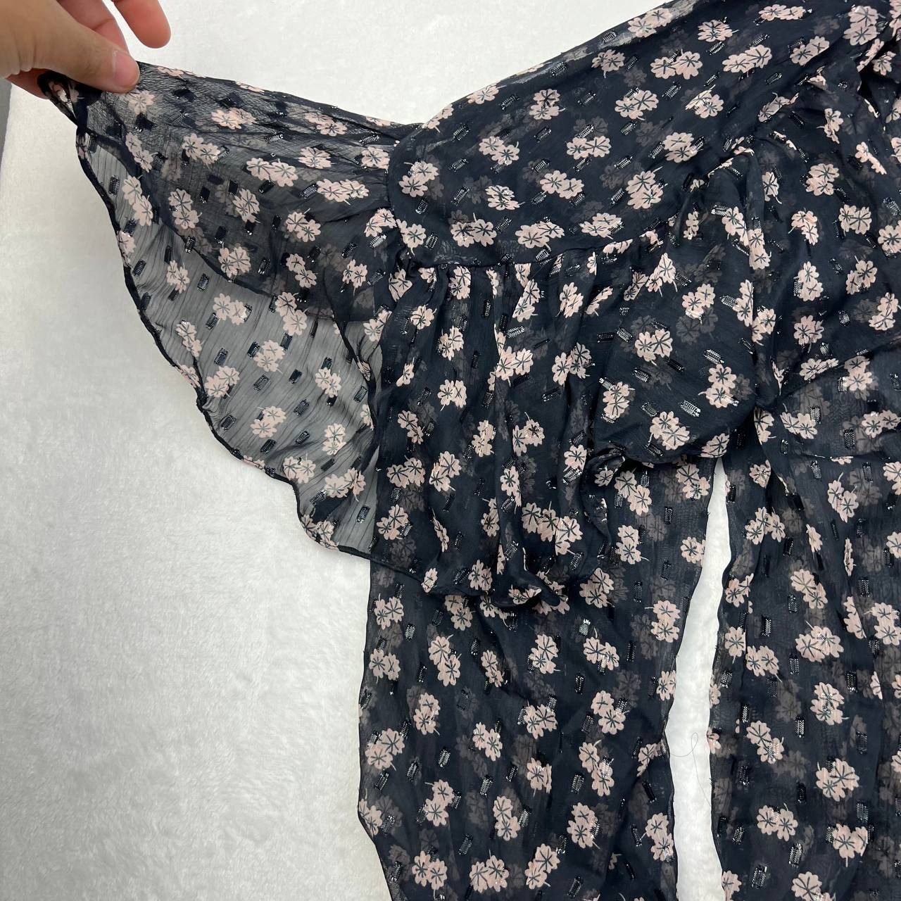 Other Calligraphie Top Women Medium Floral All Over Print Ruffles Size M / US 6-8 / IT 42-44 - 5 Thumbnail