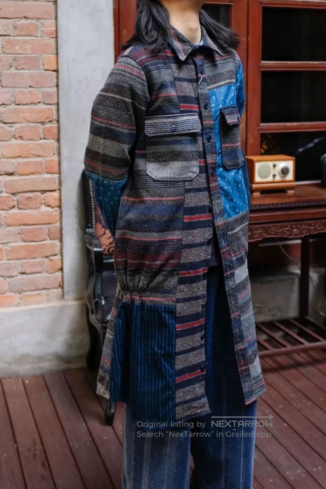 Kapital Kapital BOHO Vintage Fabric Patchwork Long Shirt. Size S / US 4 / IT 40 - 4 Thumbnail
