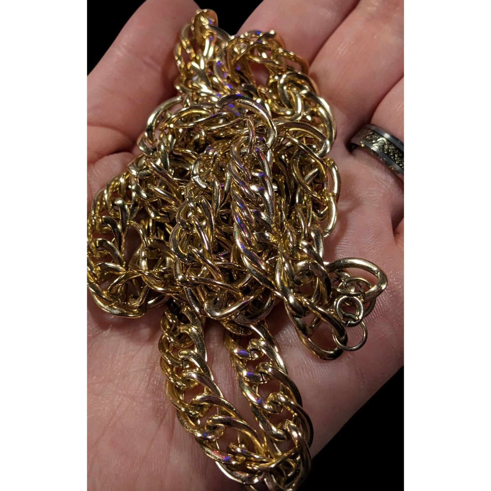 Other Classic Lightweight Bright Gold Tone Chain Necklace Size ONE SIZE - 4 Thumbnail