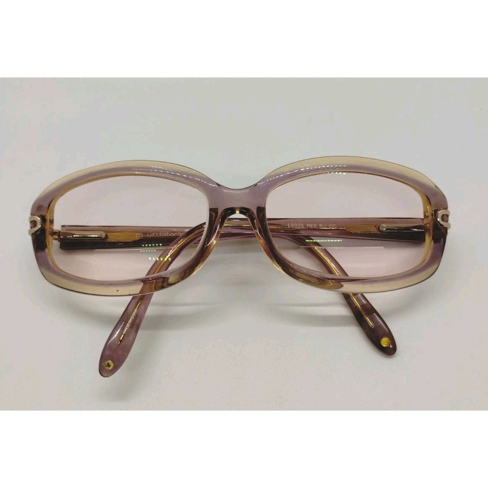 Liz Claiborne Liz Claiborne Eyeglass Frames - Pink Translucent 54-17-135 Size ONE SIZE - 1 Thumbnail