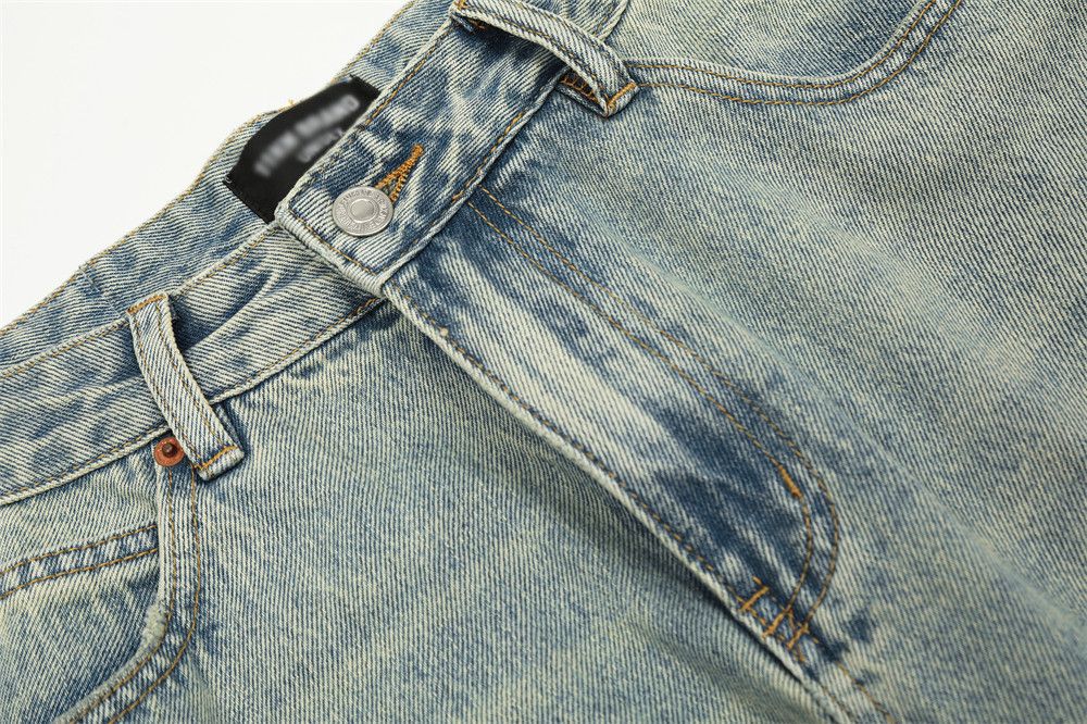 Japanese Brand × Jean Distressed loose versatile casual retro light washed jeans Size US 32 / EU 48 - 4 Thumbnail