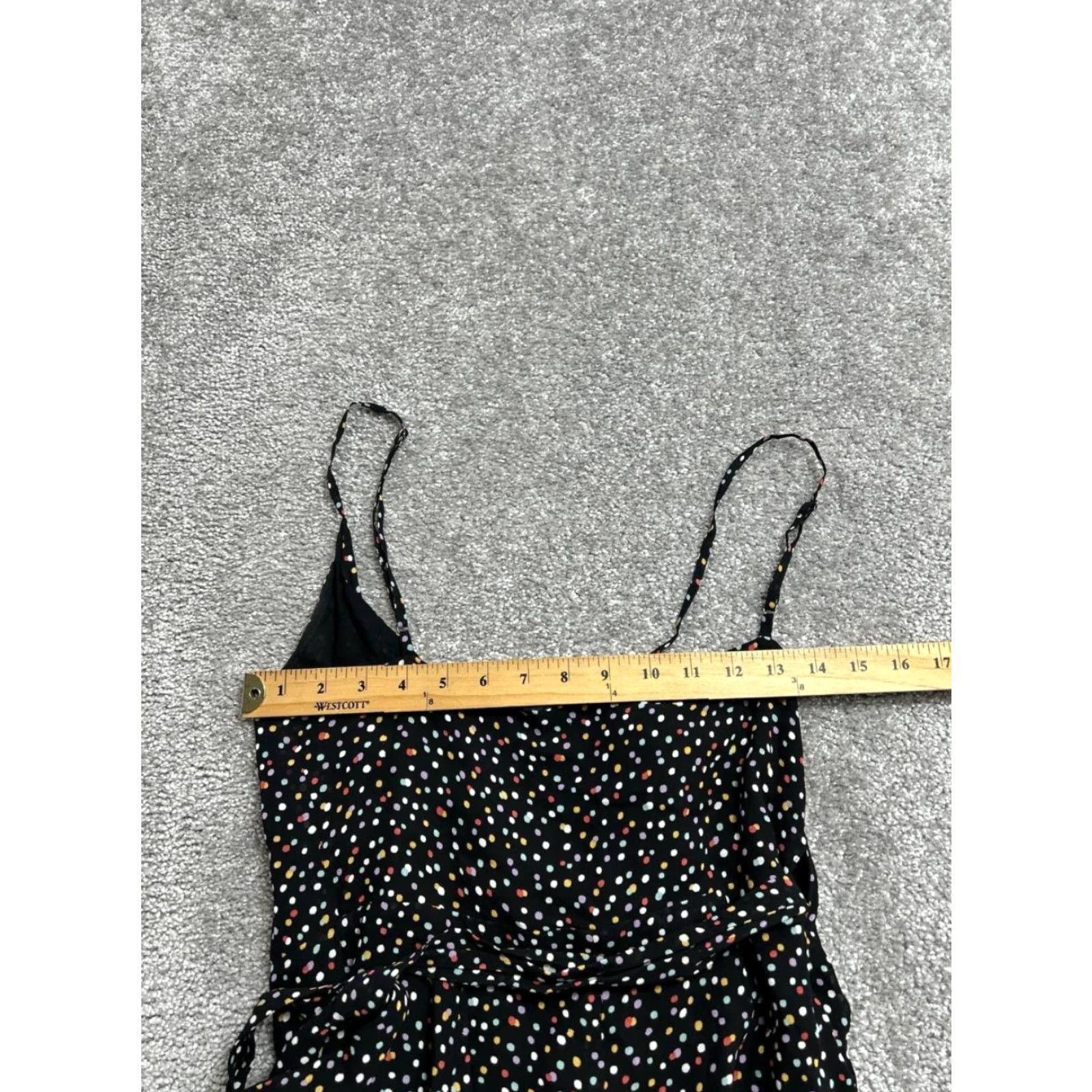Reformation Reformation Dress Women Small Black Polka Dot Surplice Neck Wrap Troppo Confetti Size S / US 4 / IT 40 - 3 Thumbnail