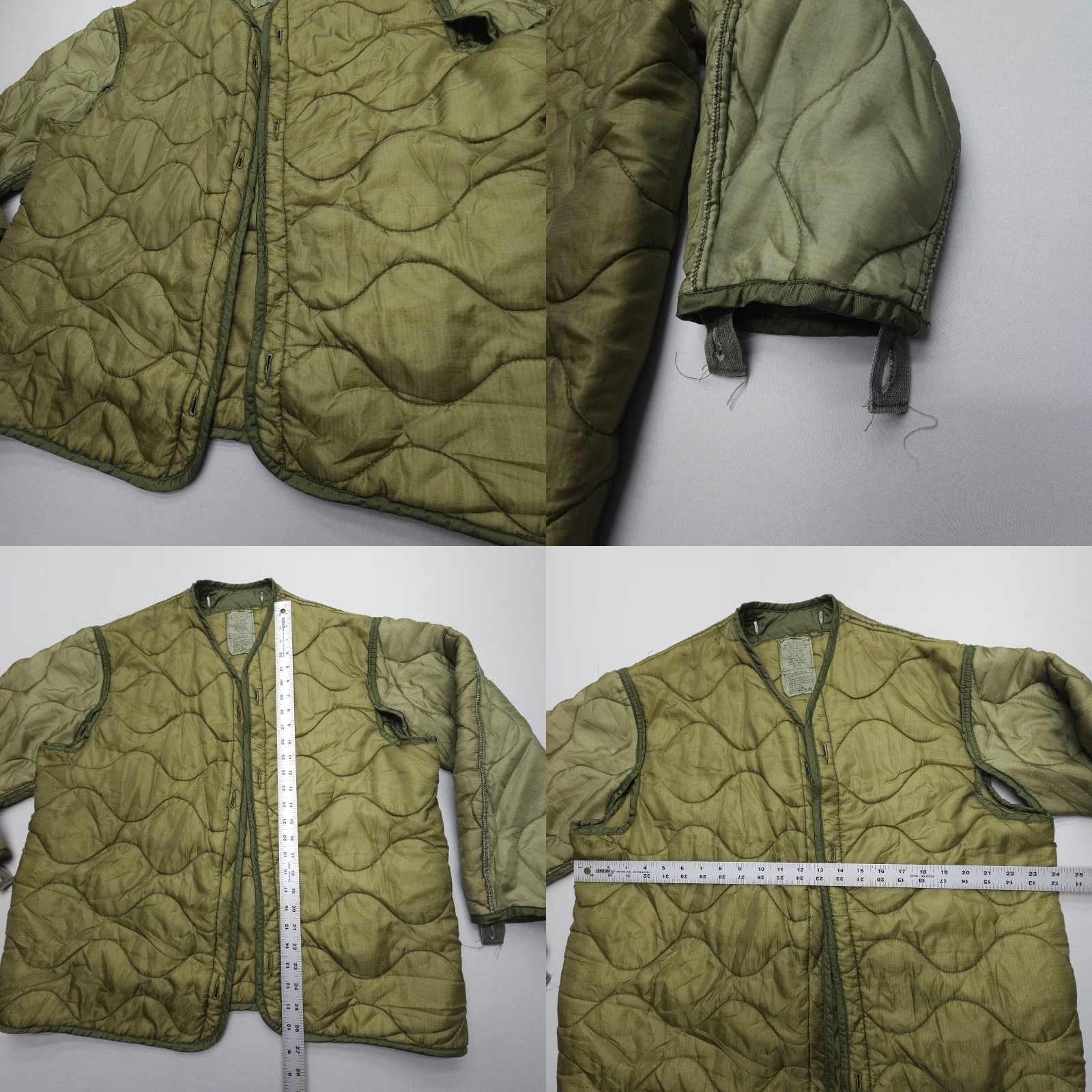 Vintage Military Liner Cold Weather Coat Quilted Puffer Jacket Mens Medium Green Size US M / EU 48-50 / 2 - 8 Thumbnail