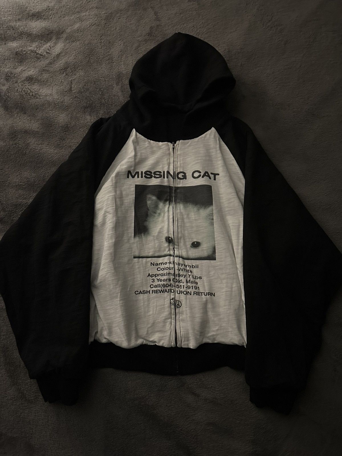 Vintage Wisdumb I Love Cats zip-up Size US M / EU 48-50 / 2 - 3 Thumbnail