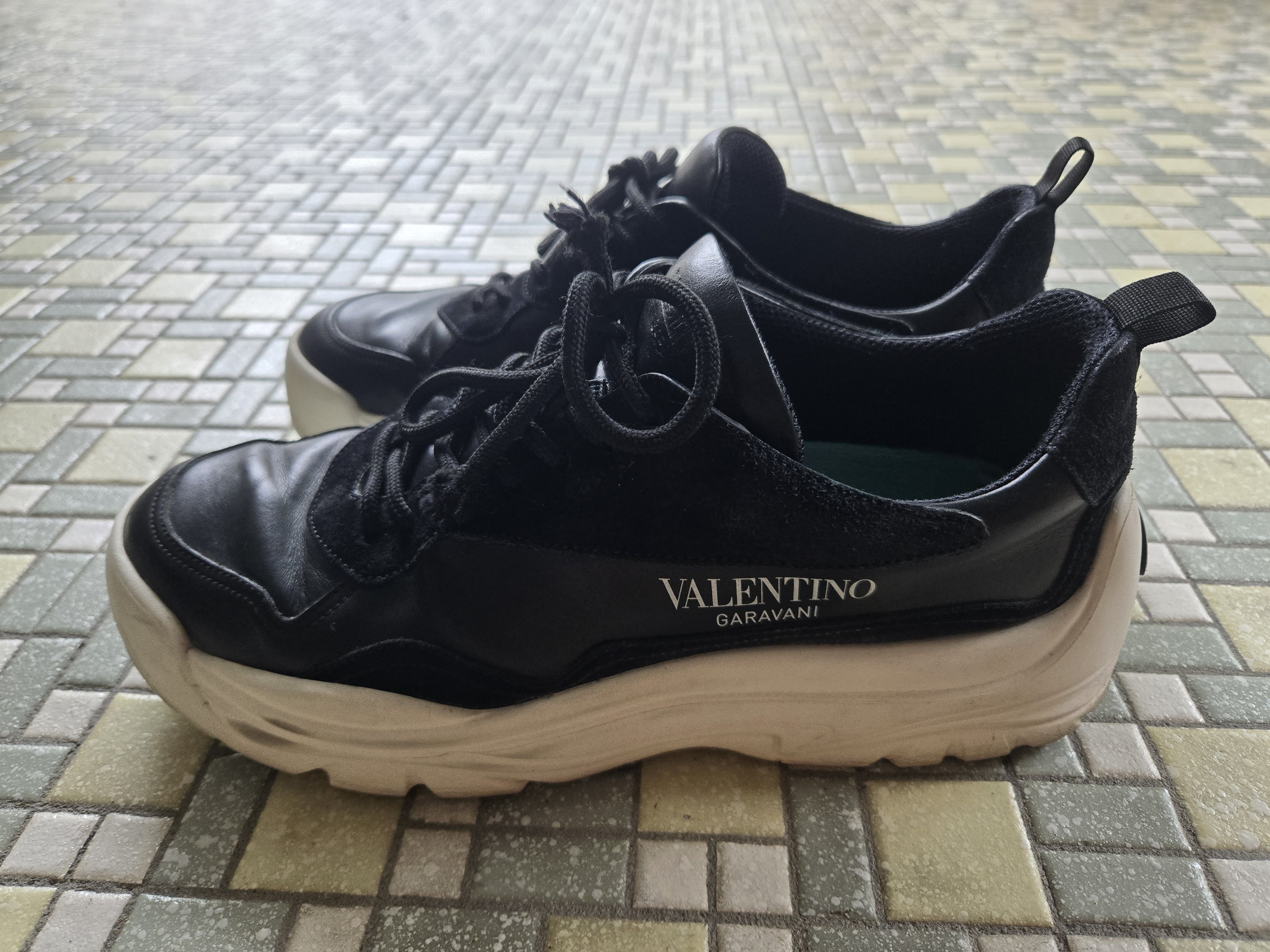 Valentino Valentino gumboy sneakers black leather suede