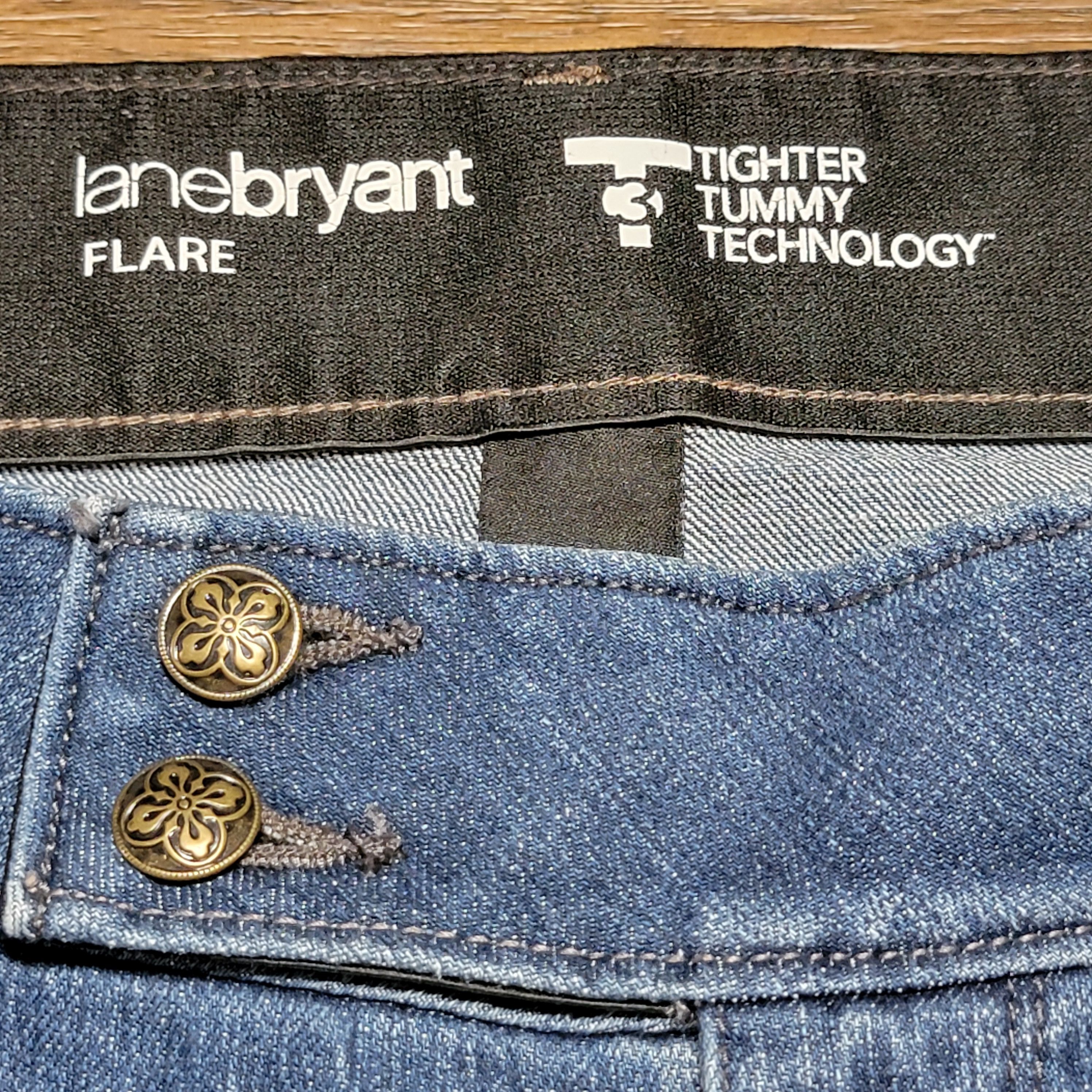 Other Lane Bryant Flare Jeans w/ Tighter Tummy Technology - 18 Ave Size 38" / US 16 / IT 52 - 5 Thumbnail