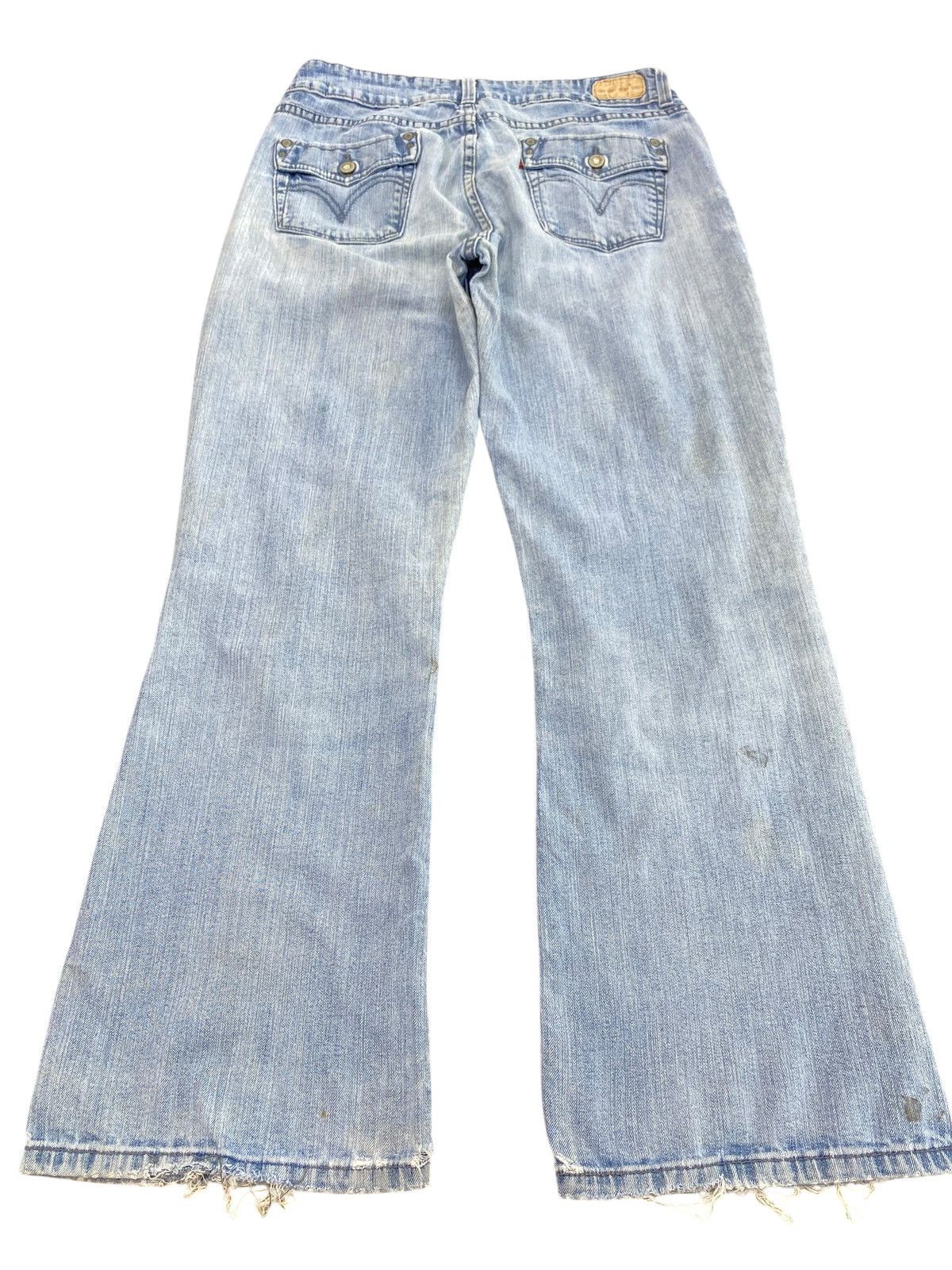 Levi's Vintage YTK Levi’s Hairy Leg Flare Soft Jeans Size US 31 - 3 Thumbnail