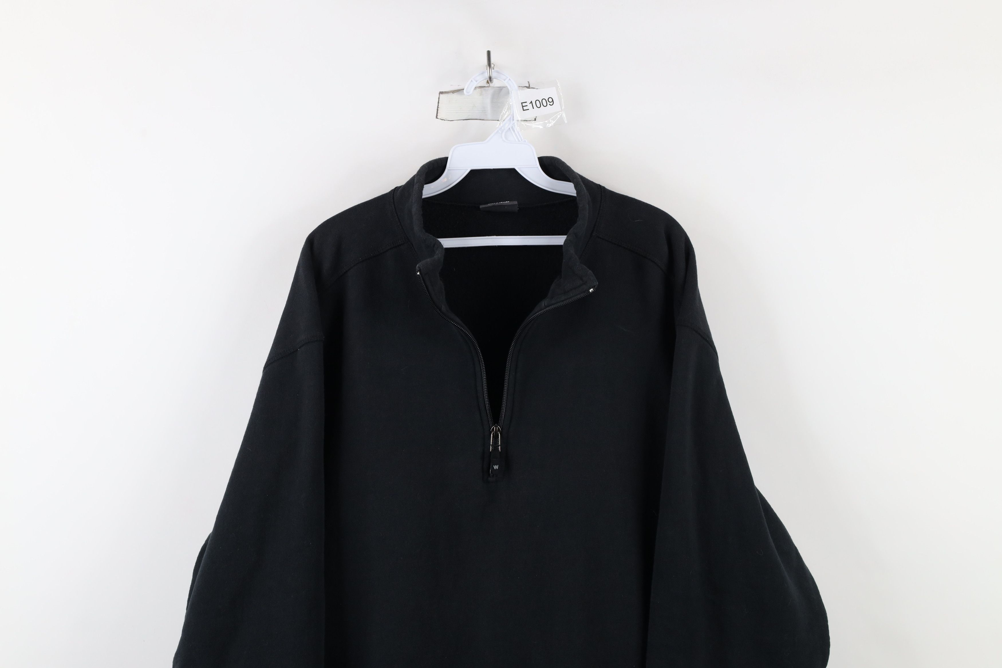 Vintage × Woolrich Woolen Mills Vintage 90s Woolrich Half Zip Pullover Sweatshirt Black Size US XXL / EU 58 / 5 - 2 Thumbnail
