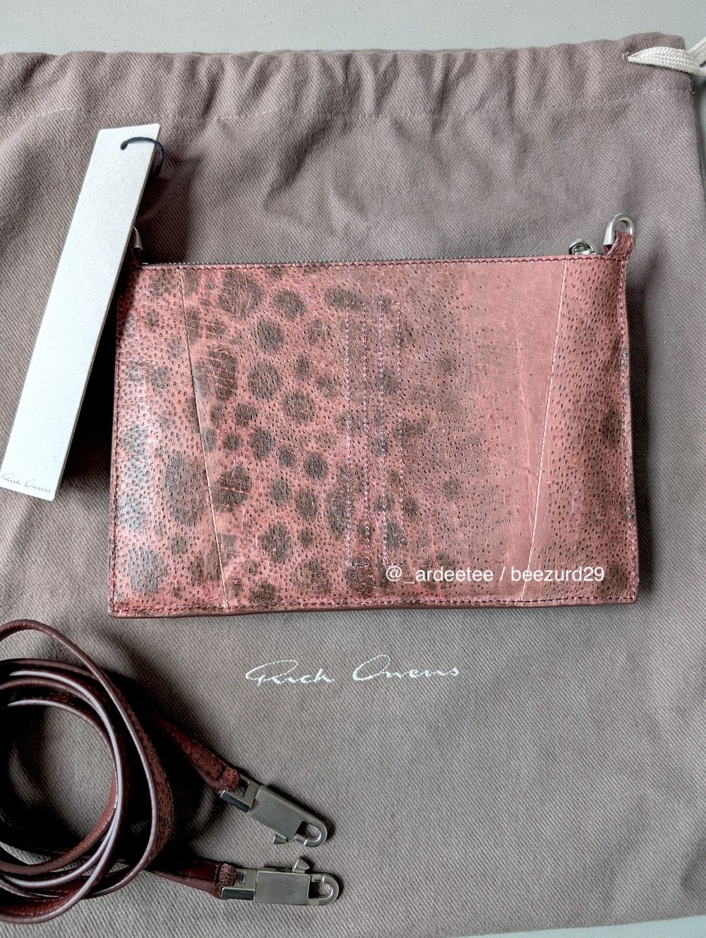 Rick Owens 💥UNRELEASED 1/1 WOLFFISH/SEAWOLF CLUB POUCH Size ONE SIZE - 7 Thumbnail