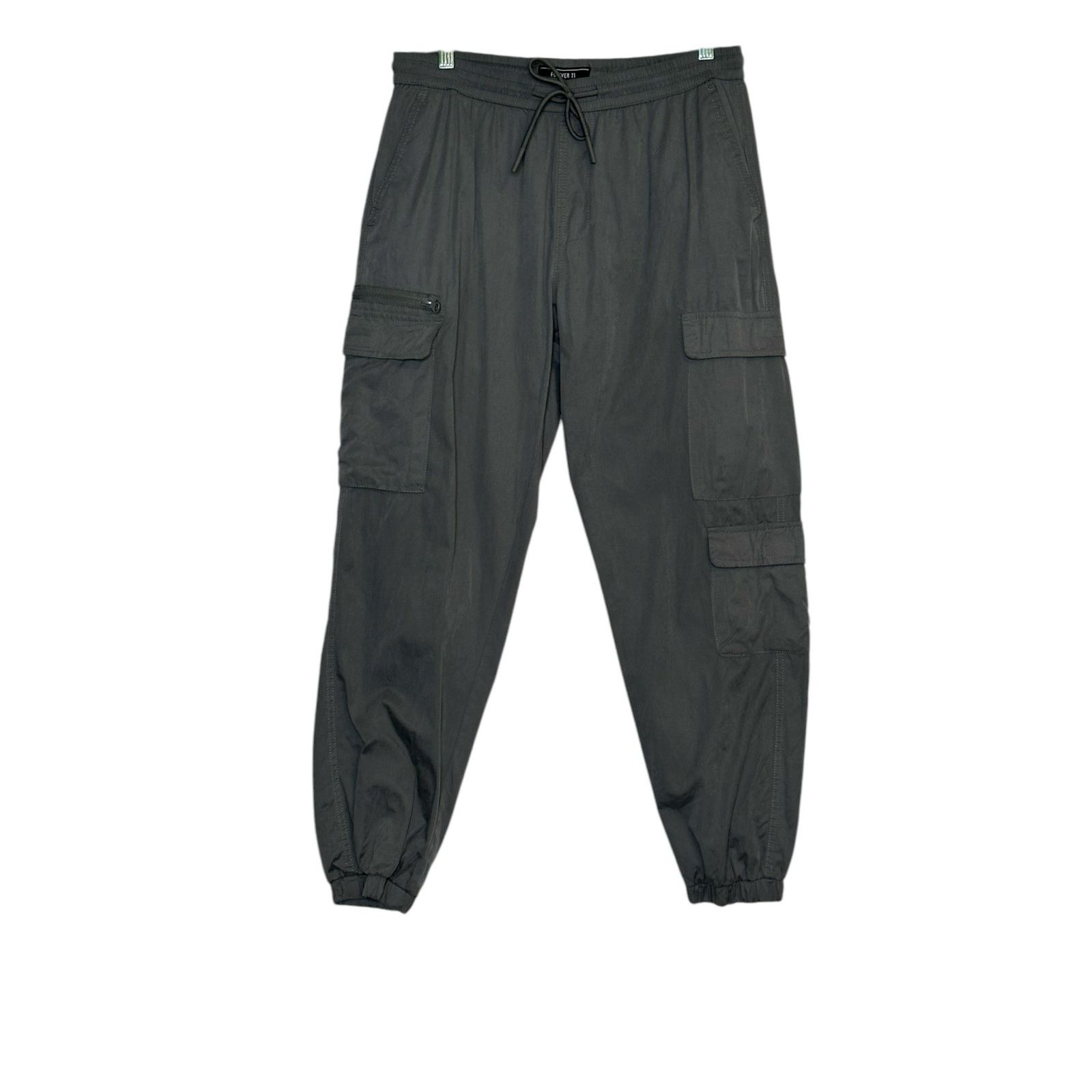 Forever 21 FOREVER 21 gray cargo casual pull on pants size Large Size US 32 / EU 48 - 7 Thumbnail