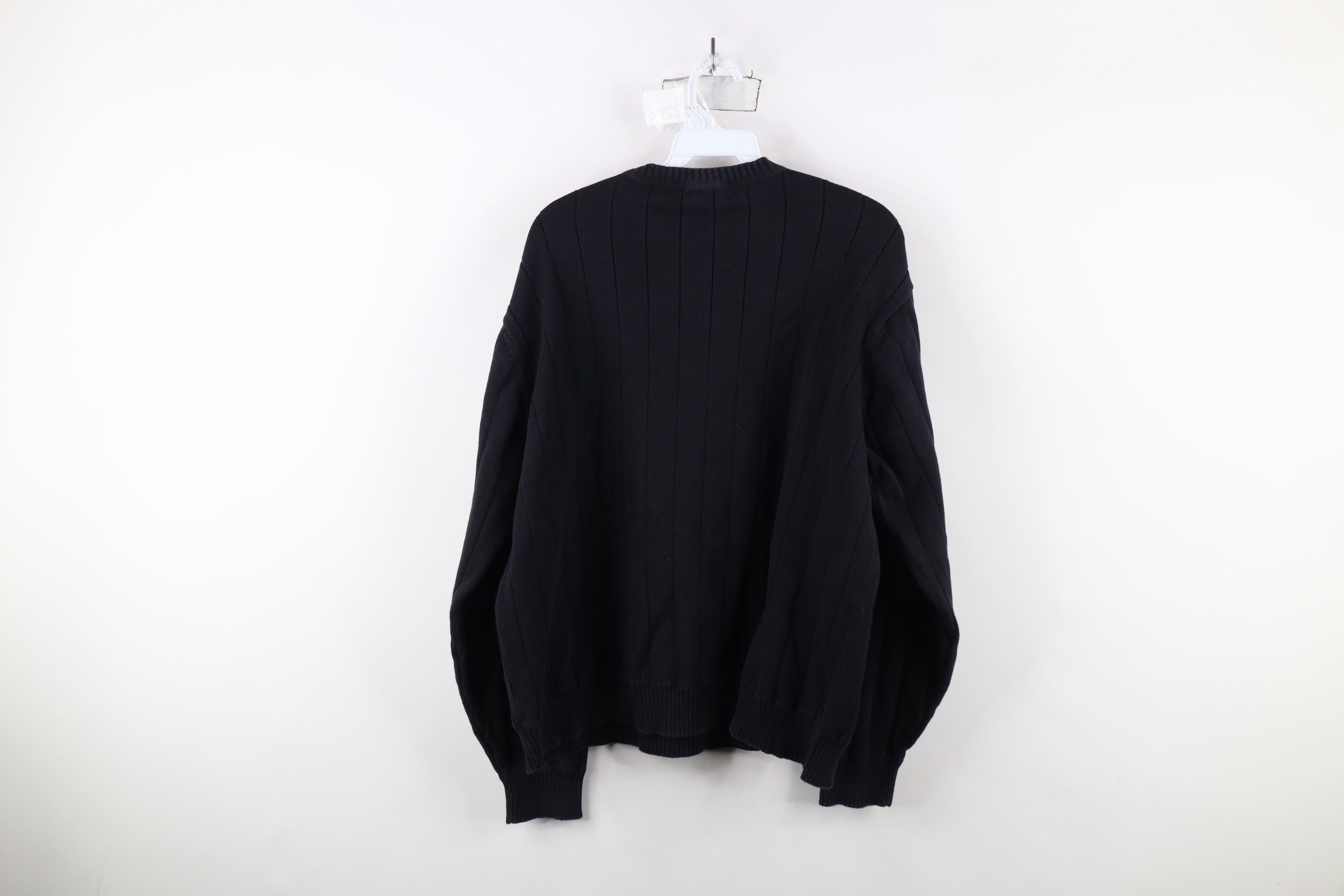 Vintage Vintage 90s Streetwear Cotton Ribbed Knit Crewneck Sweater Size US L / EU 52-54 / 3 - 5 Thumbnail