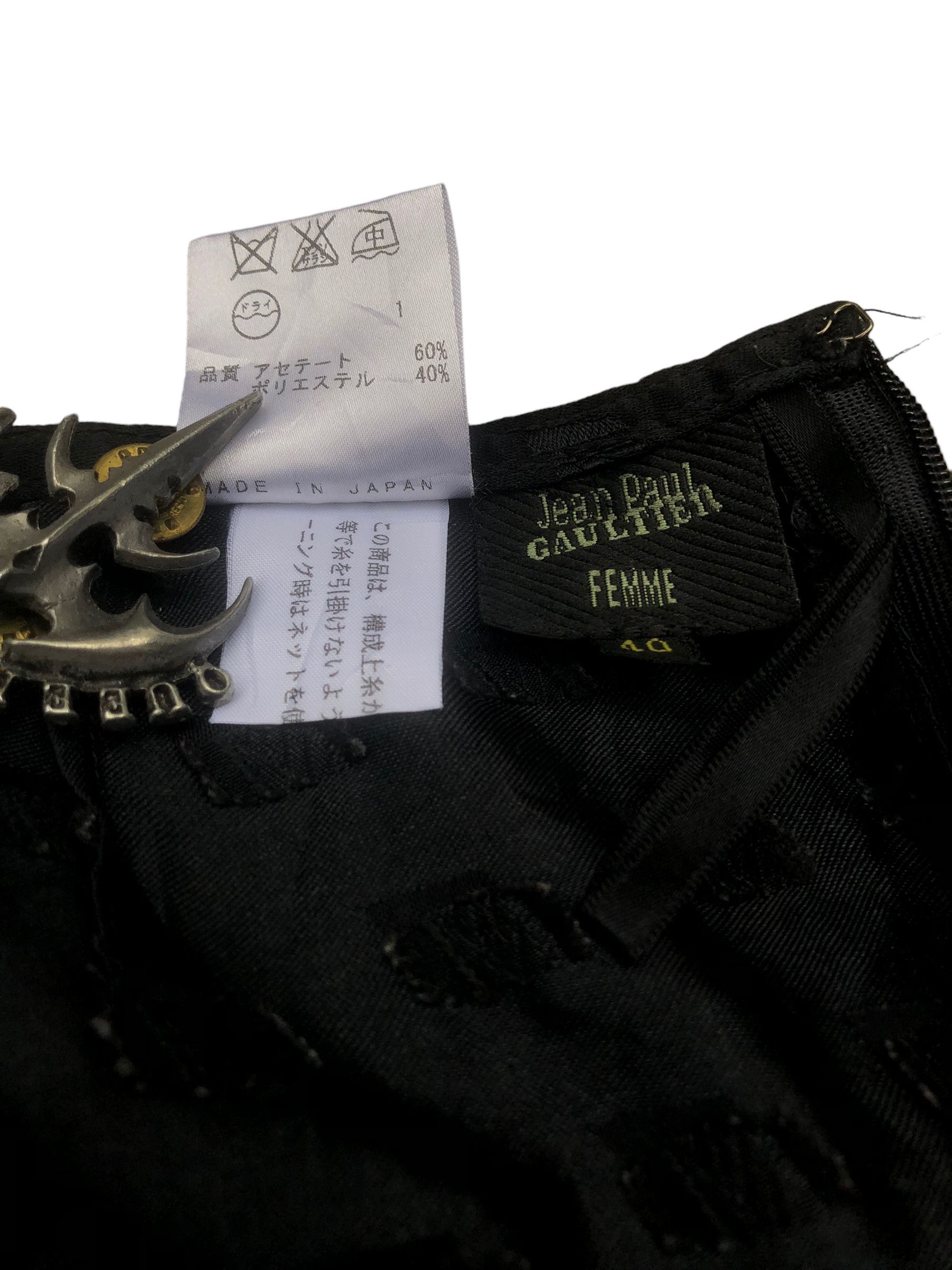 Jean Paul Gaultier JEAN PAUL GAULTIER Femme Embellish Nylon Pants Trousers Size 27" / US 4 / IT 40 - 6 Thumbnail